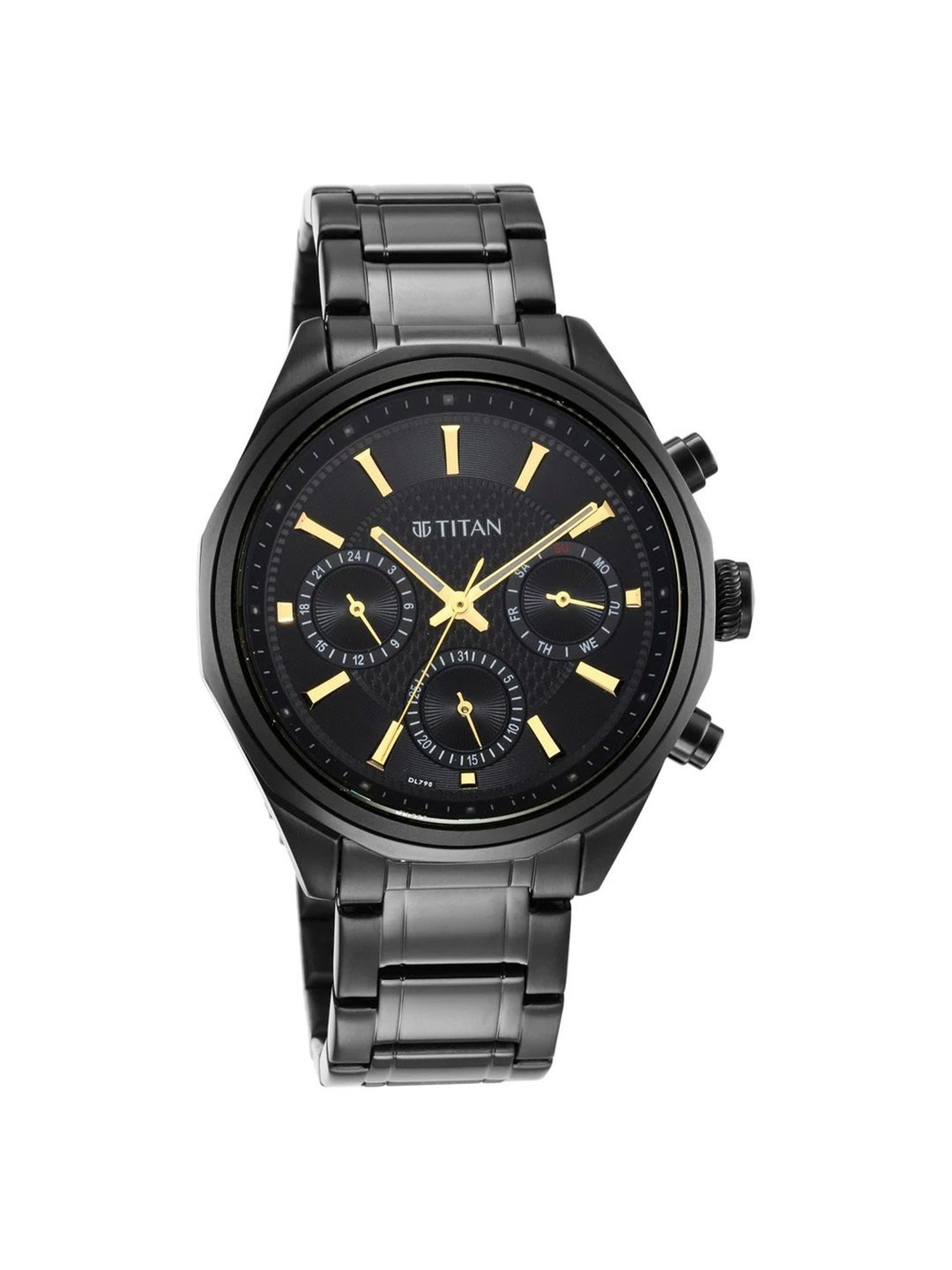 Black chain shop titan watch