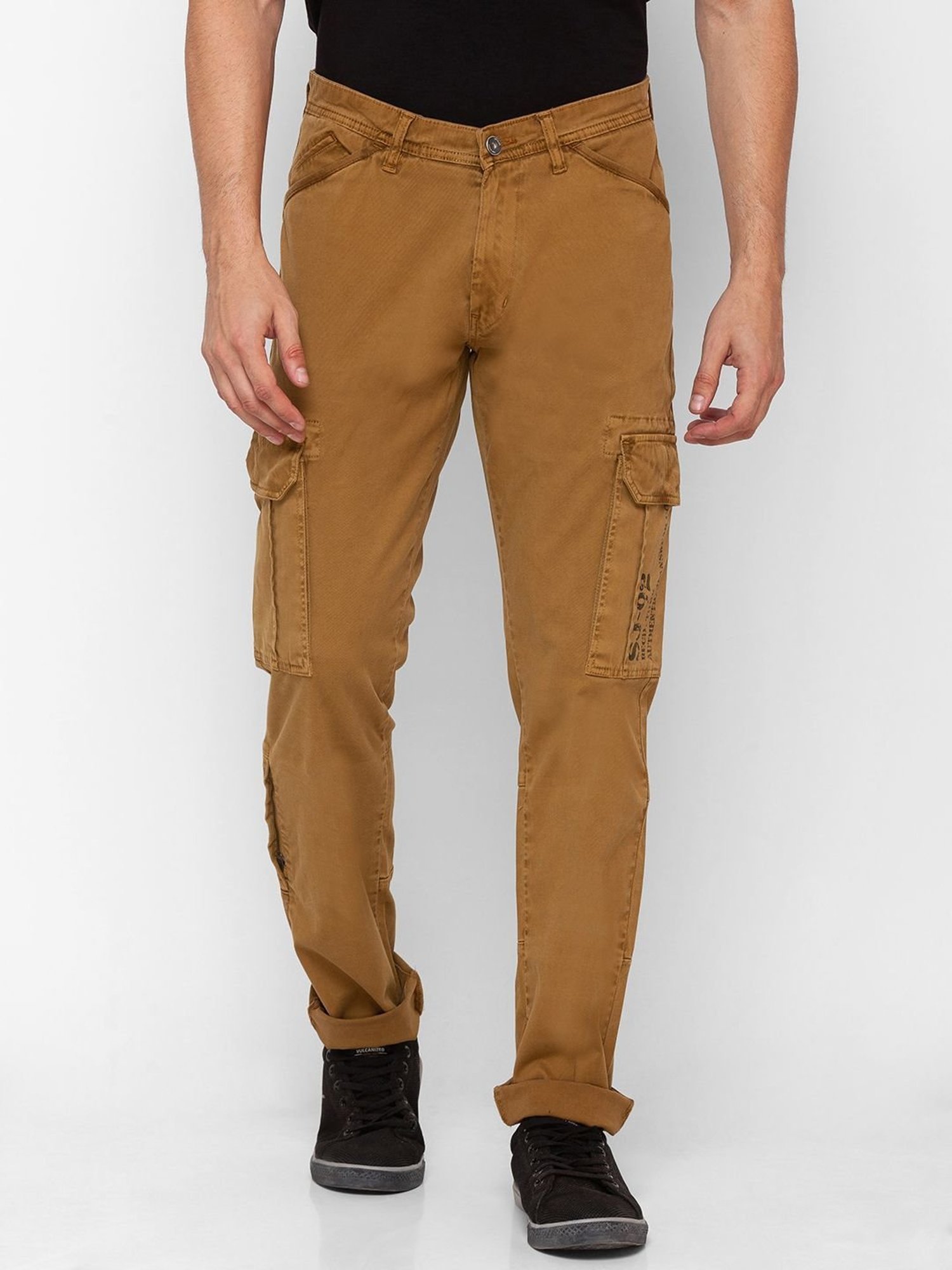Buy Spykar Beige Cotton Slim Fit Trousers For Men Online at Best Prices in  India - JioMart.