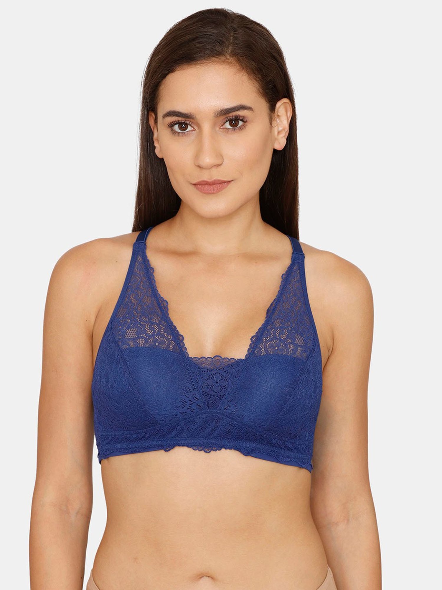 Buy Zivame Blue Under-wired Padded T-Shirt Bra for Women Online