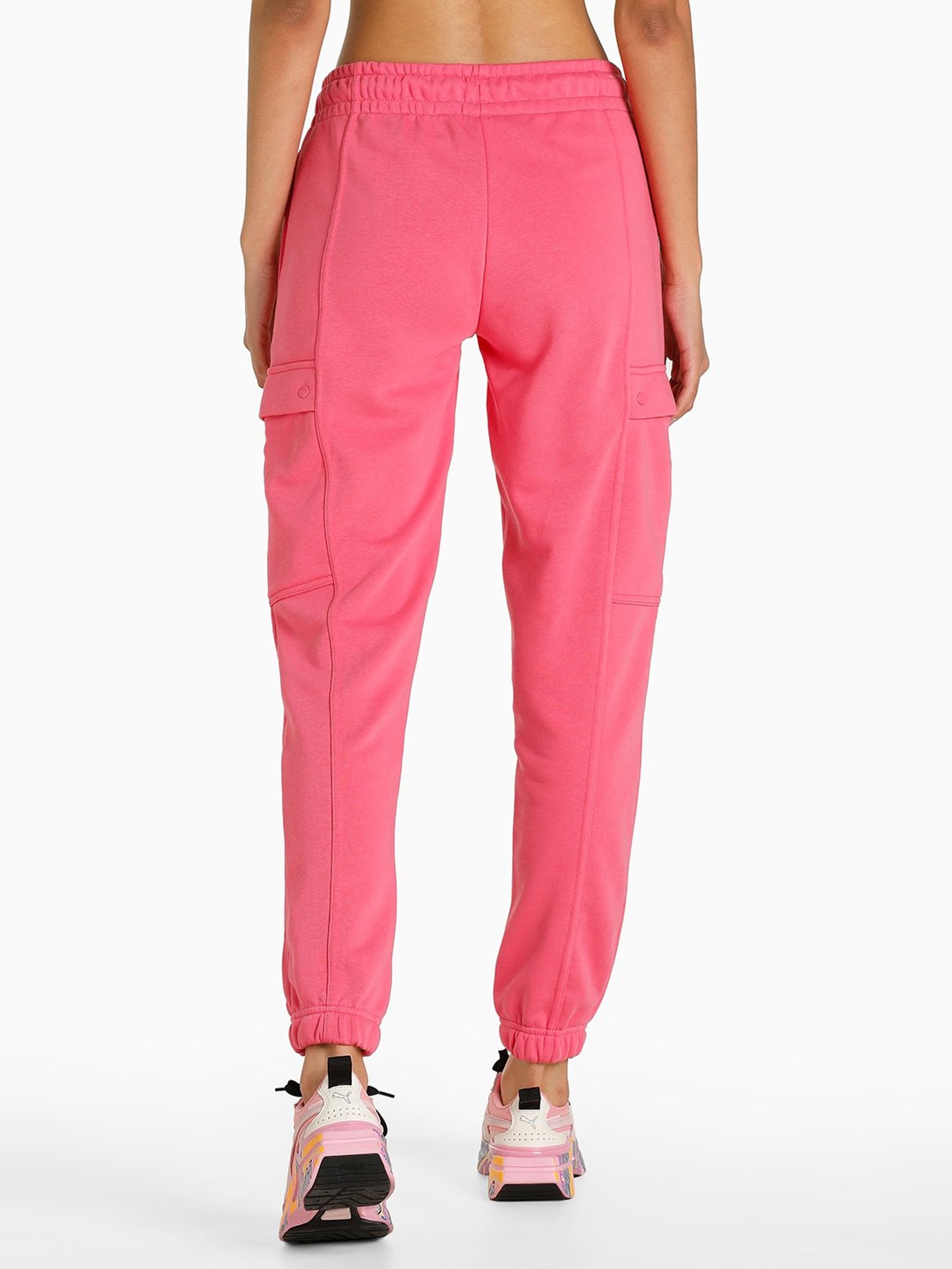 Hot Pink Cargo Parachute Pants  Rich Broke Boutique