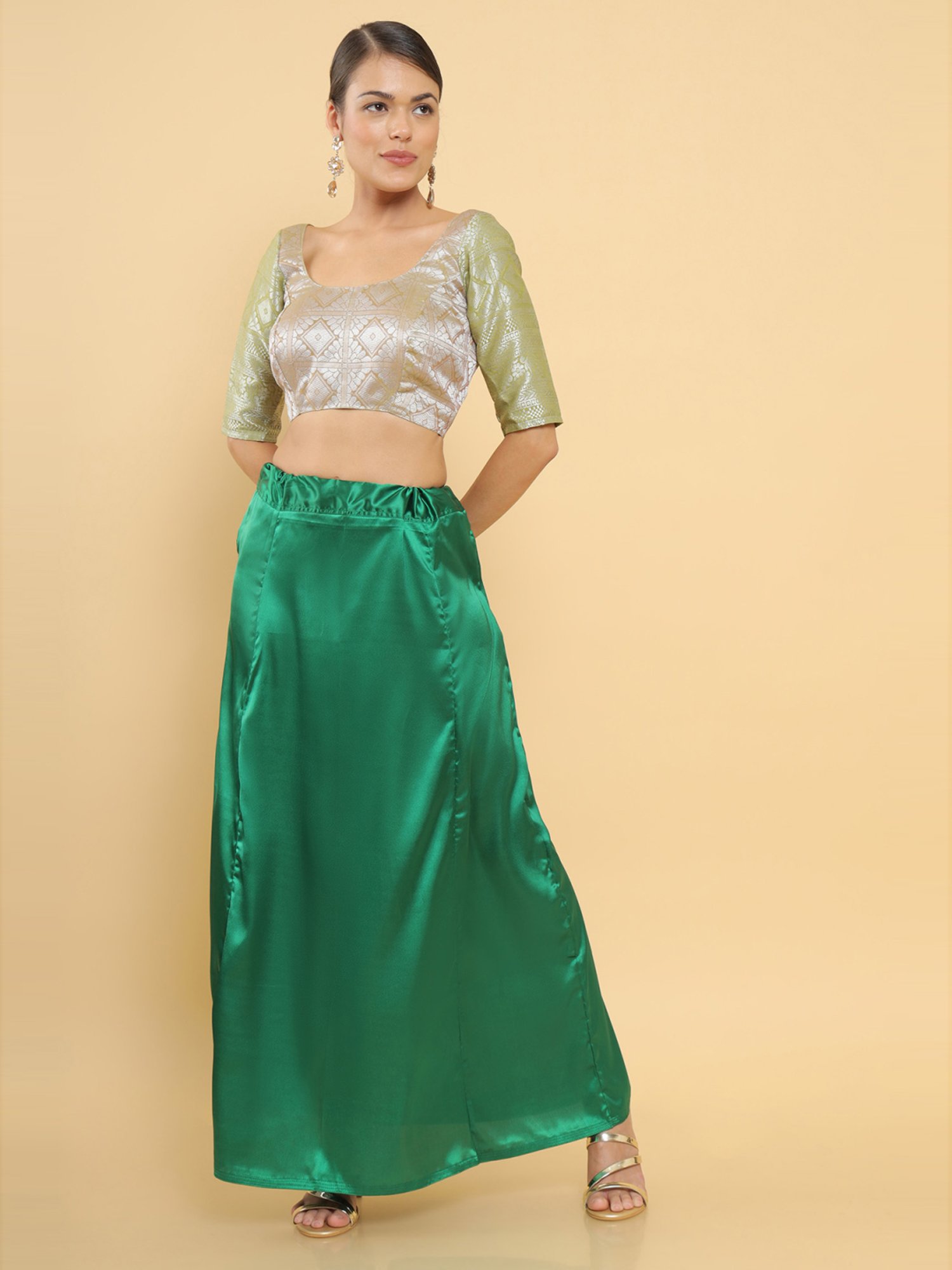 Buy Soch Green Saree Shapewear for Women Online @ Tata CLiQ