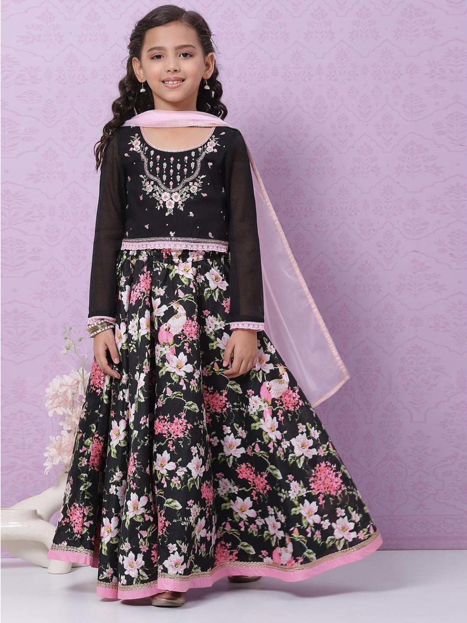 Buy Nisha Kumud Lehenga Set by TORANI KIDS at Ogaan Online Shopping Site