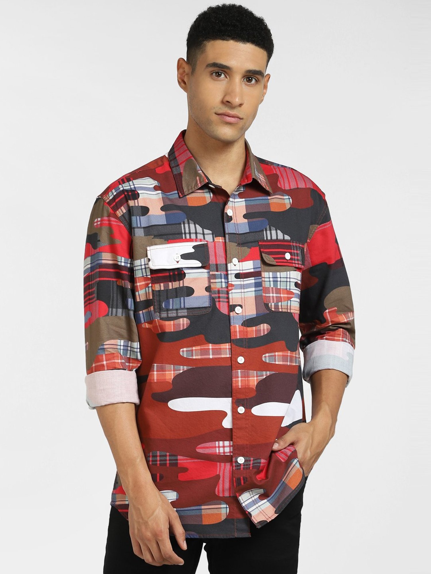 jack & jones printed shirts