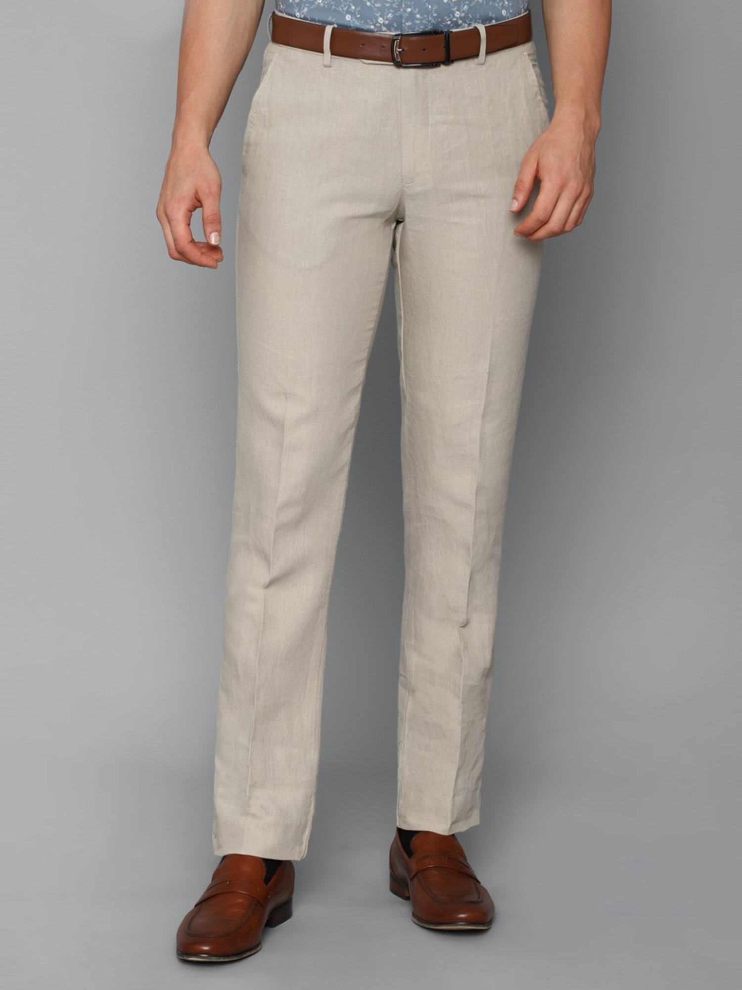 Buy Louis Philippe Men Striped Slim Fit Smart Casual Trousers - Trousers  for Men 20864068 | Myntra