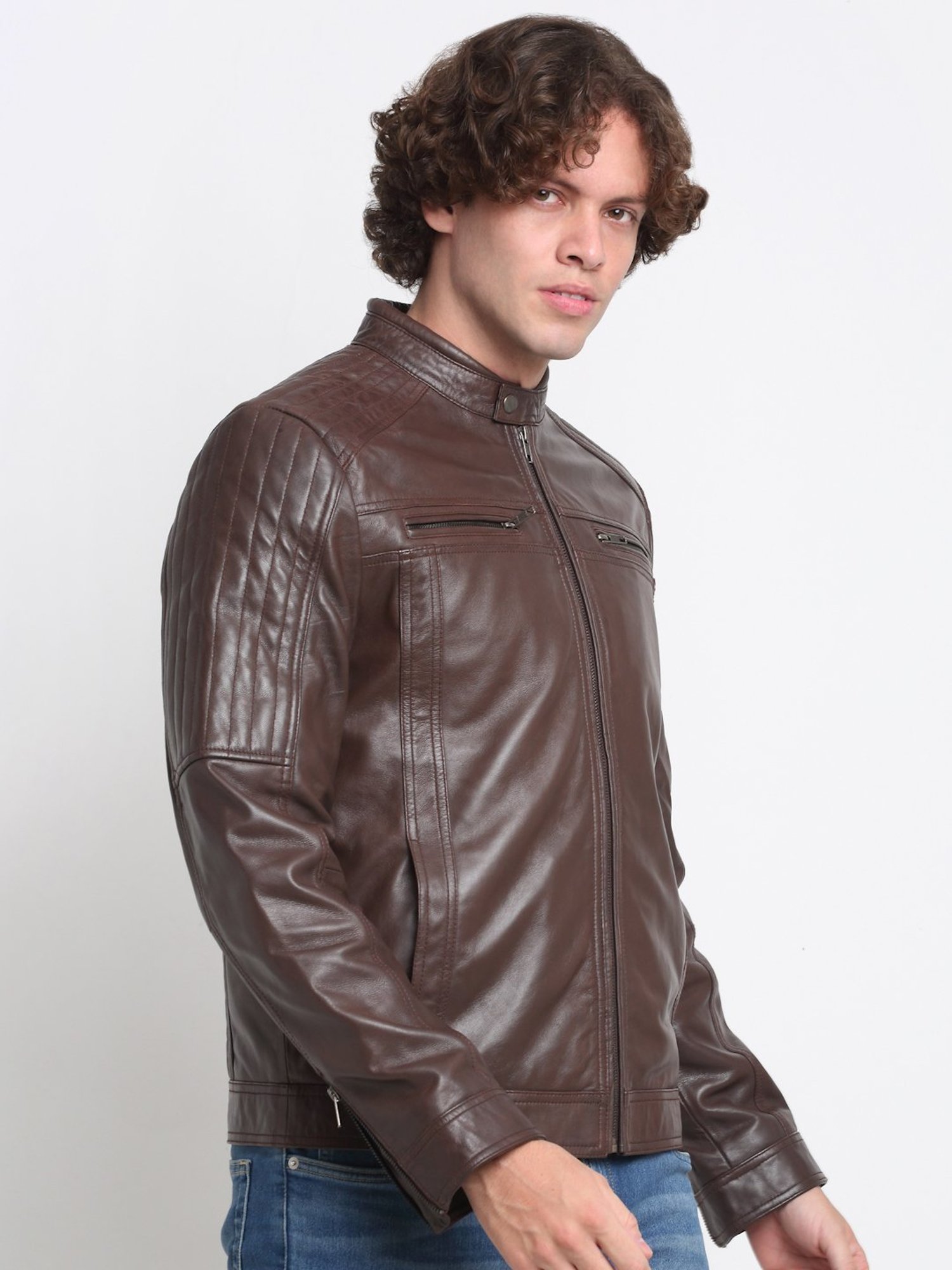 Buy Teakwood leathers men Genuine leather jacket at Amazon.in