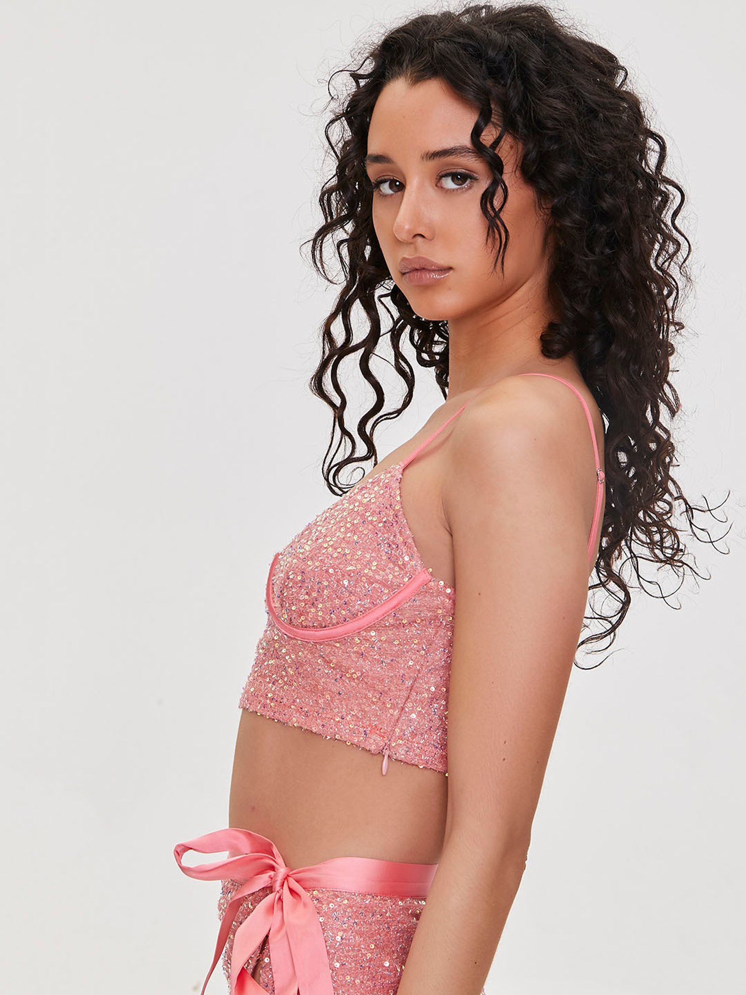 Buy FOREVER 21 Peach Coloured Printed Bralette Crop Top - Tops for Women  19084510