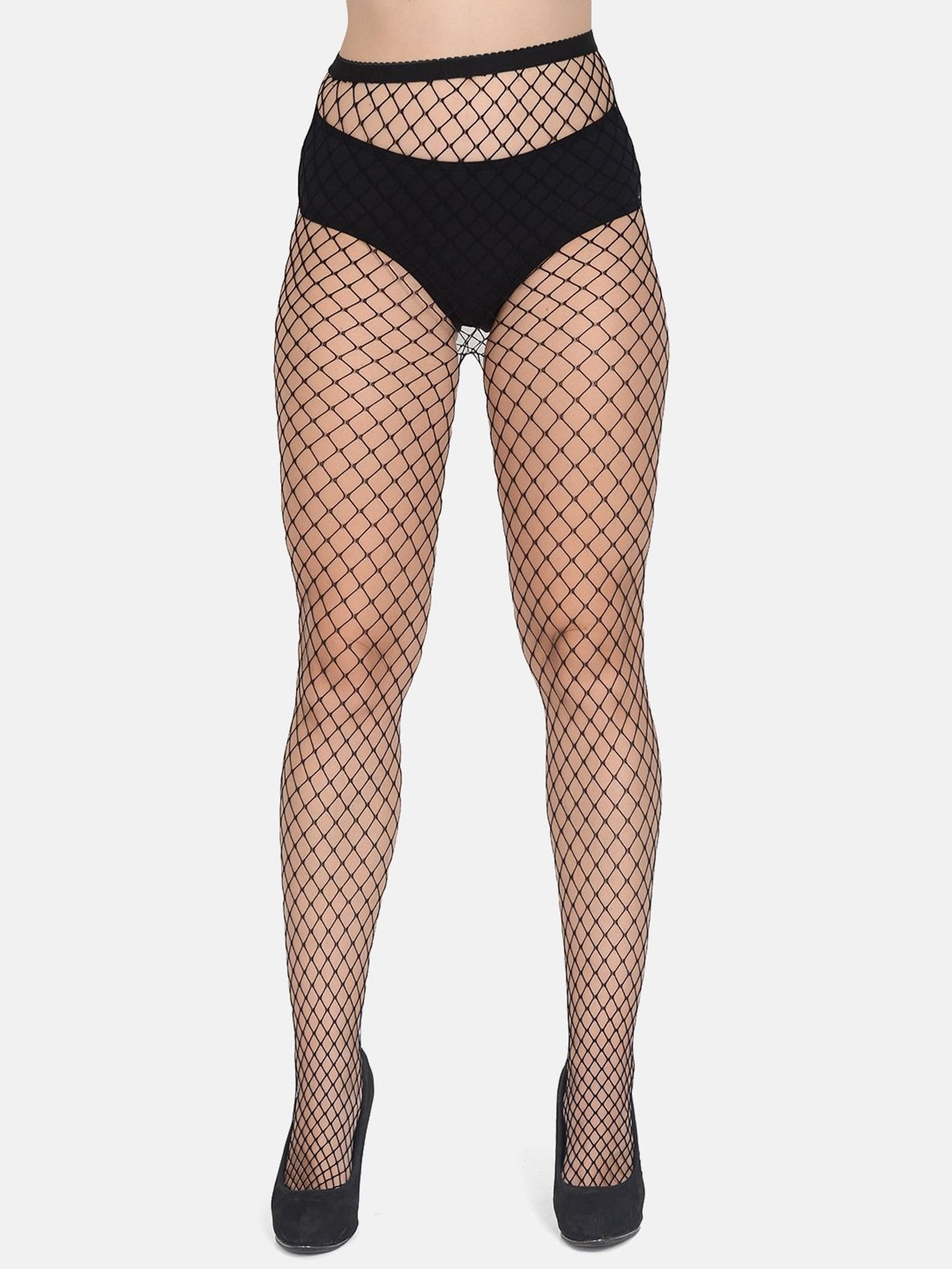 Buy mod & shy Black Self Pattern Full Length Stockings for Women Online @  Tata CLiQ