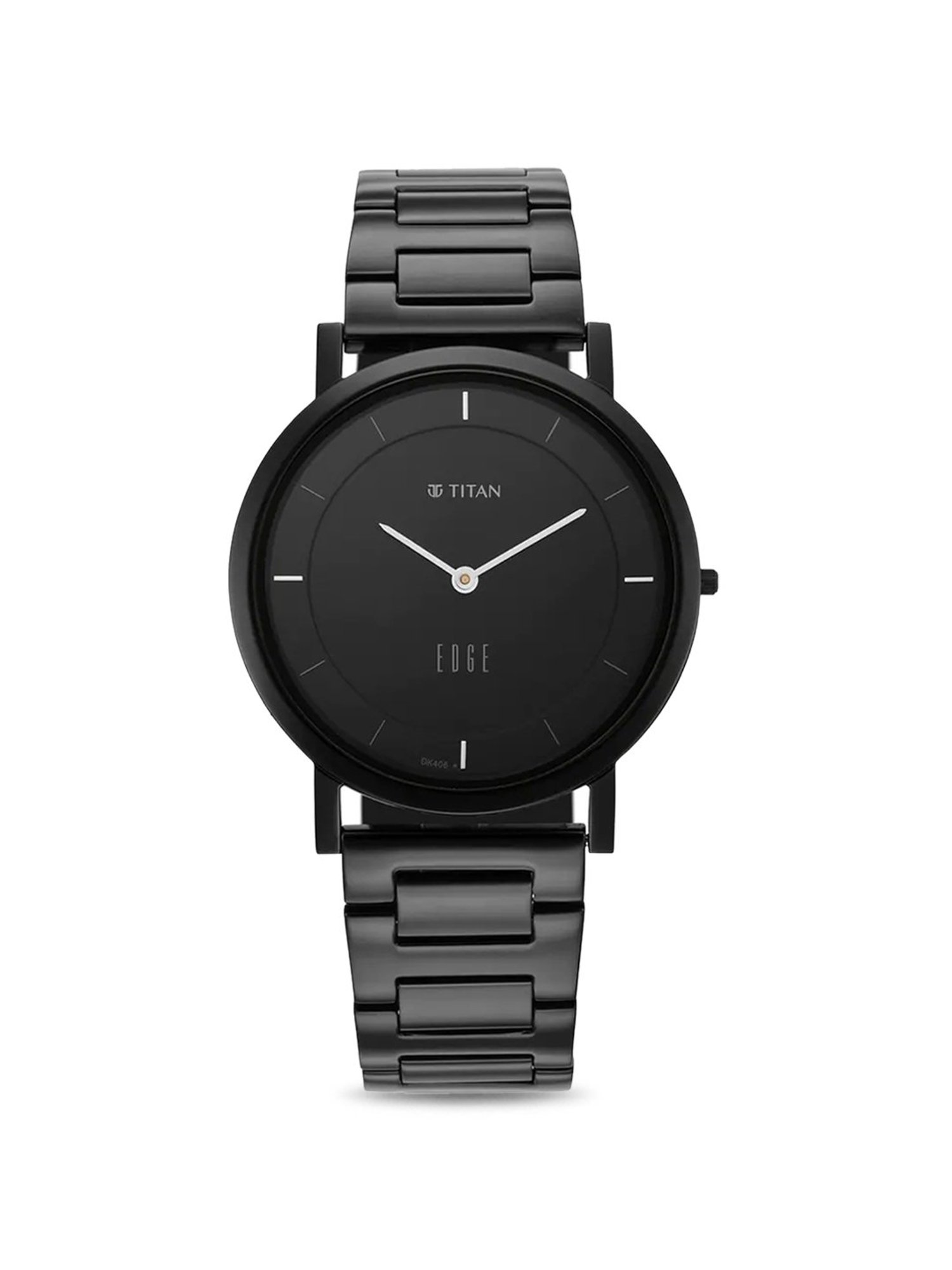 Titan black men's discount watch