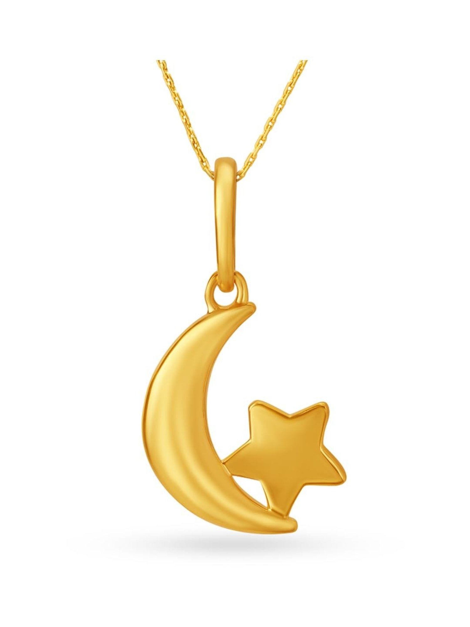 Gold stars choker and moon pendant 2 necklace set– 13th Psyche