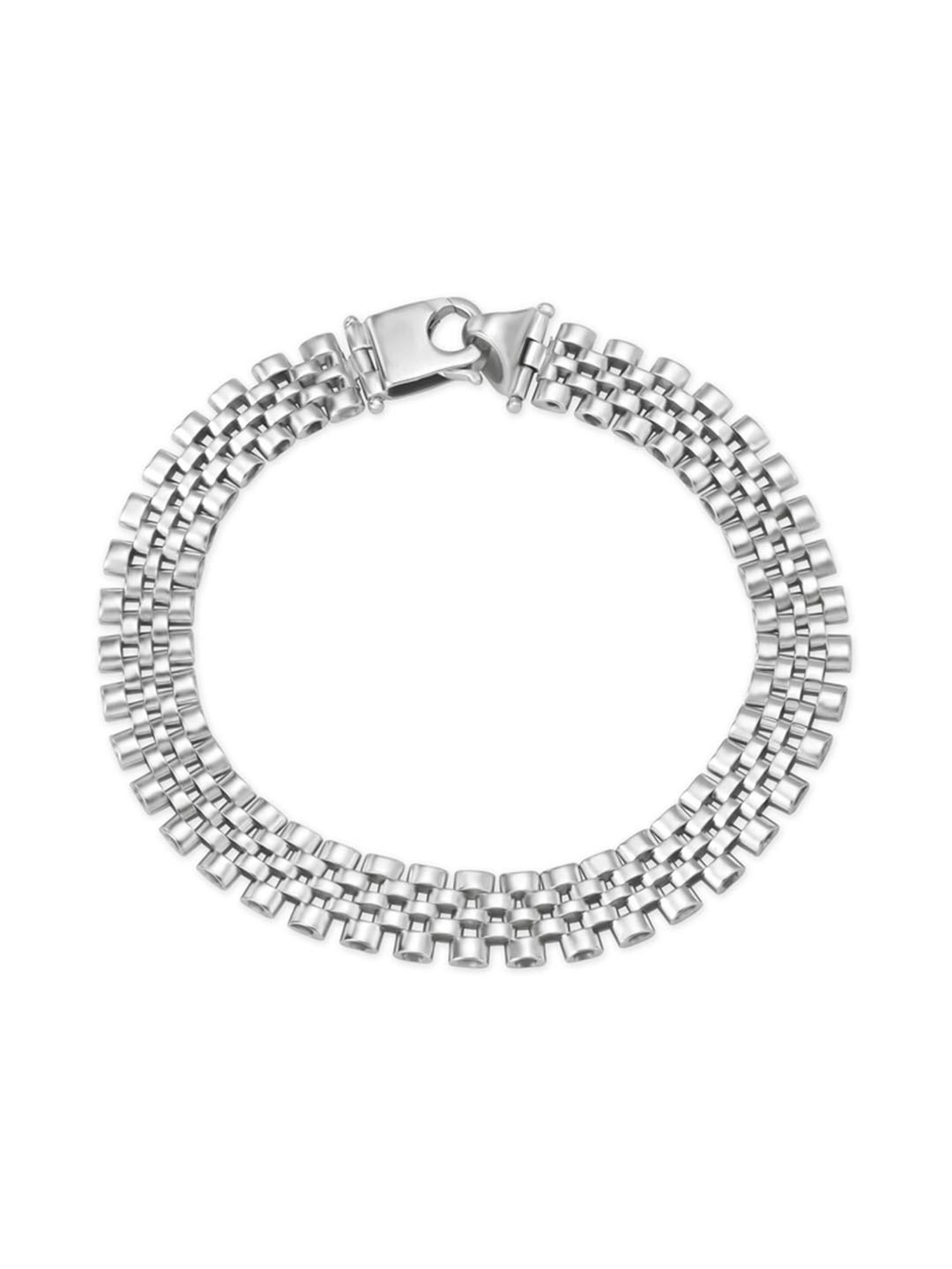 Mia by Tanishq 92.5 Silver Beads here now silver anklet : Amazon.in:  Jewellery