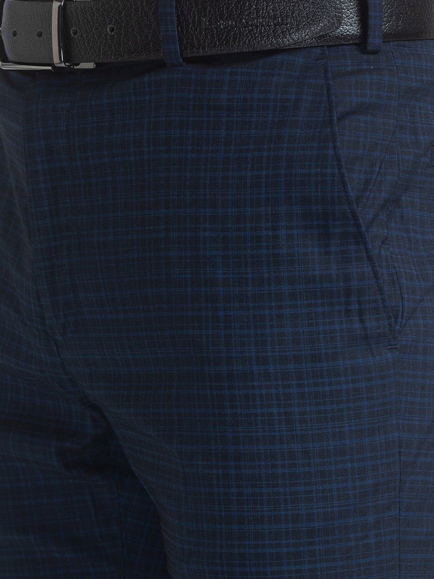 Plus Slim Check Suit Trouser | boohooMAN UK