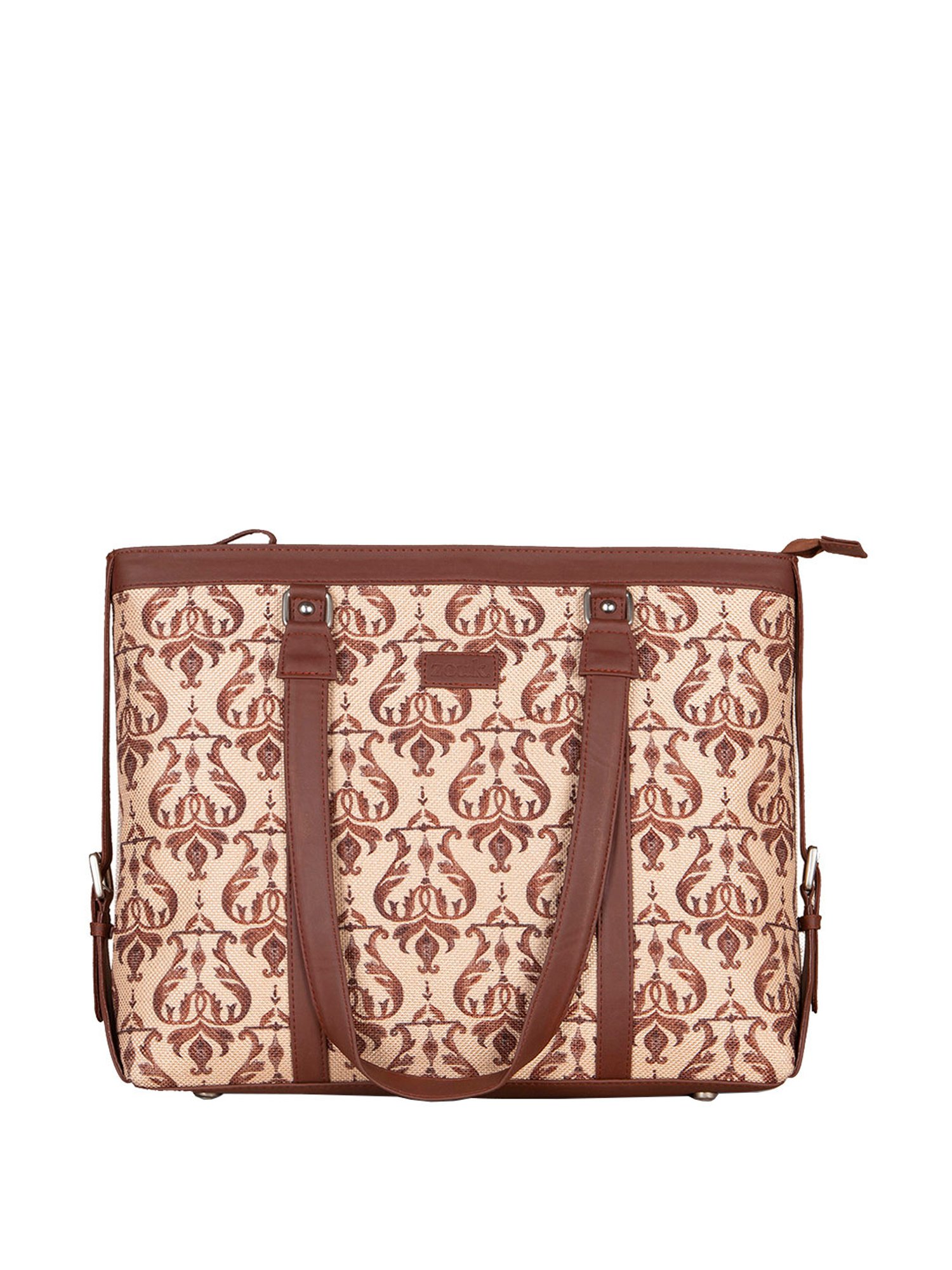 Buy Styli Brown Printed Tote Bag at Best Price @ Tata CLiQ