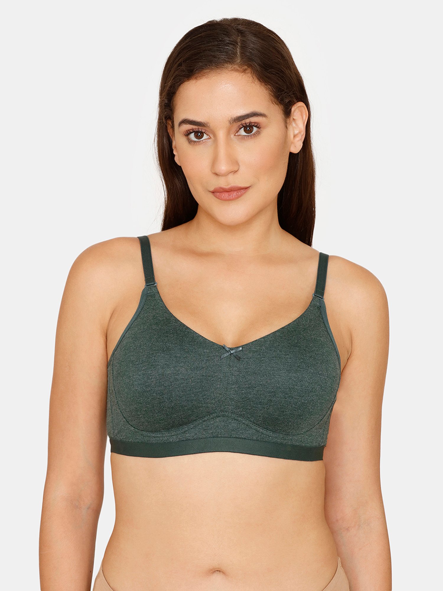 Buy Rosaline by Zivame Green Non Wired Padded T-Shirt Bra for Women Online  @ Tata CLiQ