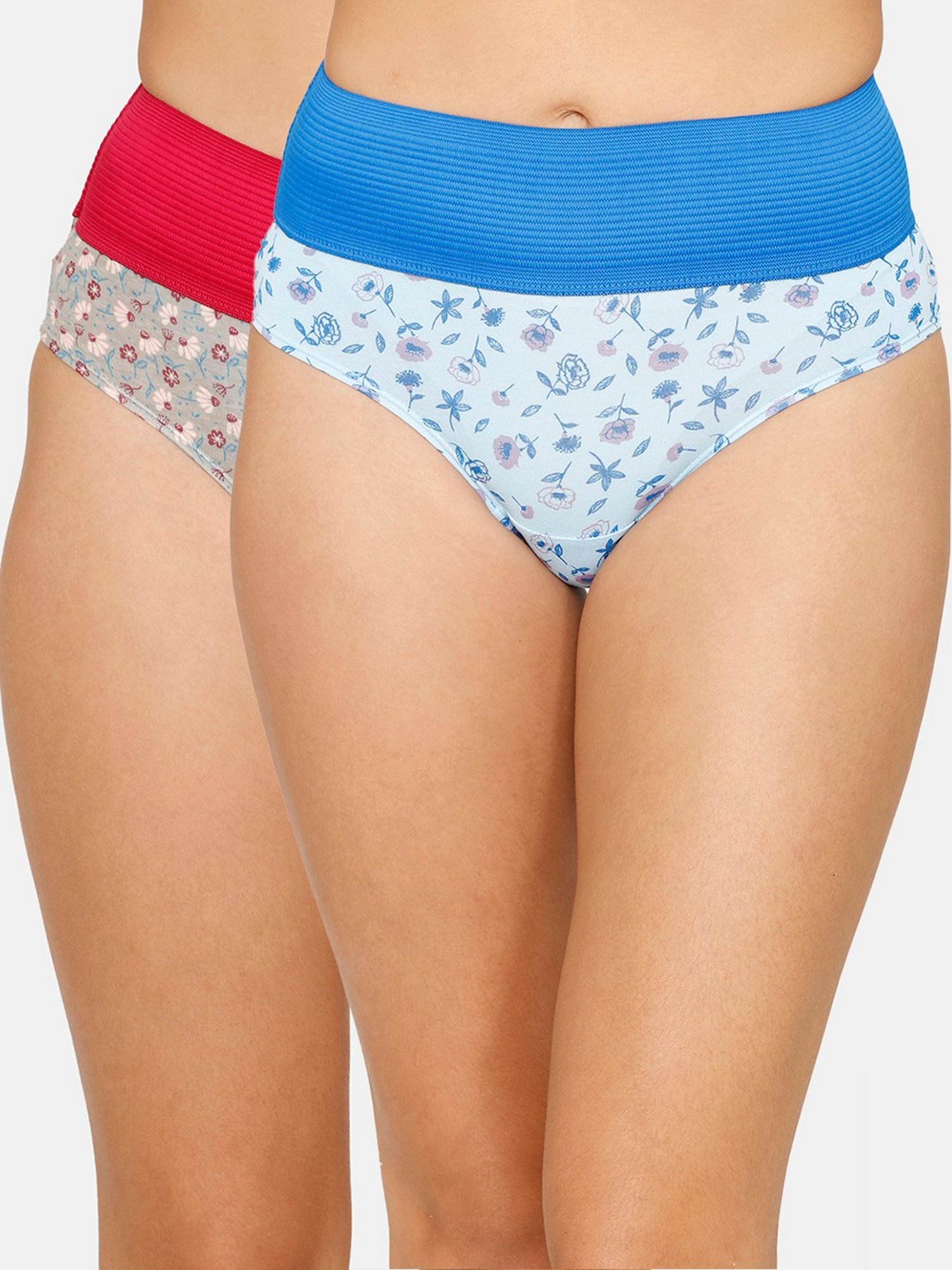 ZIVAME Women Hipster Blue, Grey Panty - Buy ZIVAME Women Hipster Blue, Grey  Panty Online at Best Prices in India