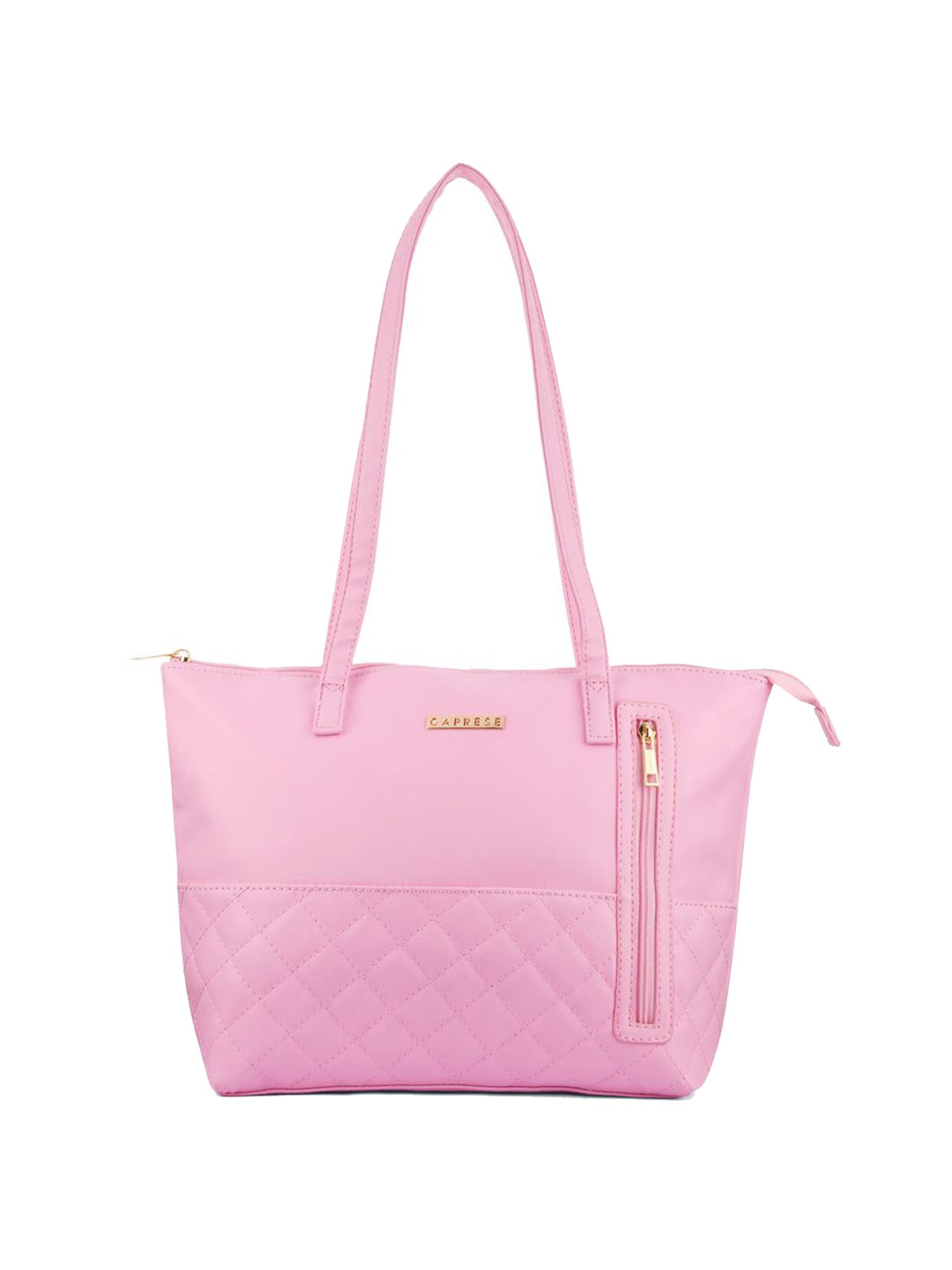 Quilted Pink Large Crossbody Bag