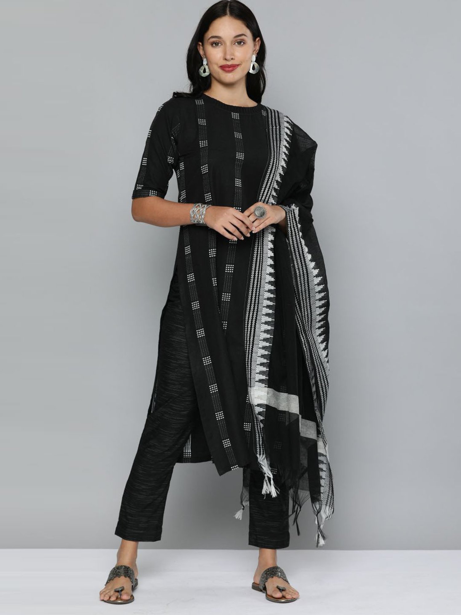 Black dress outlet material online