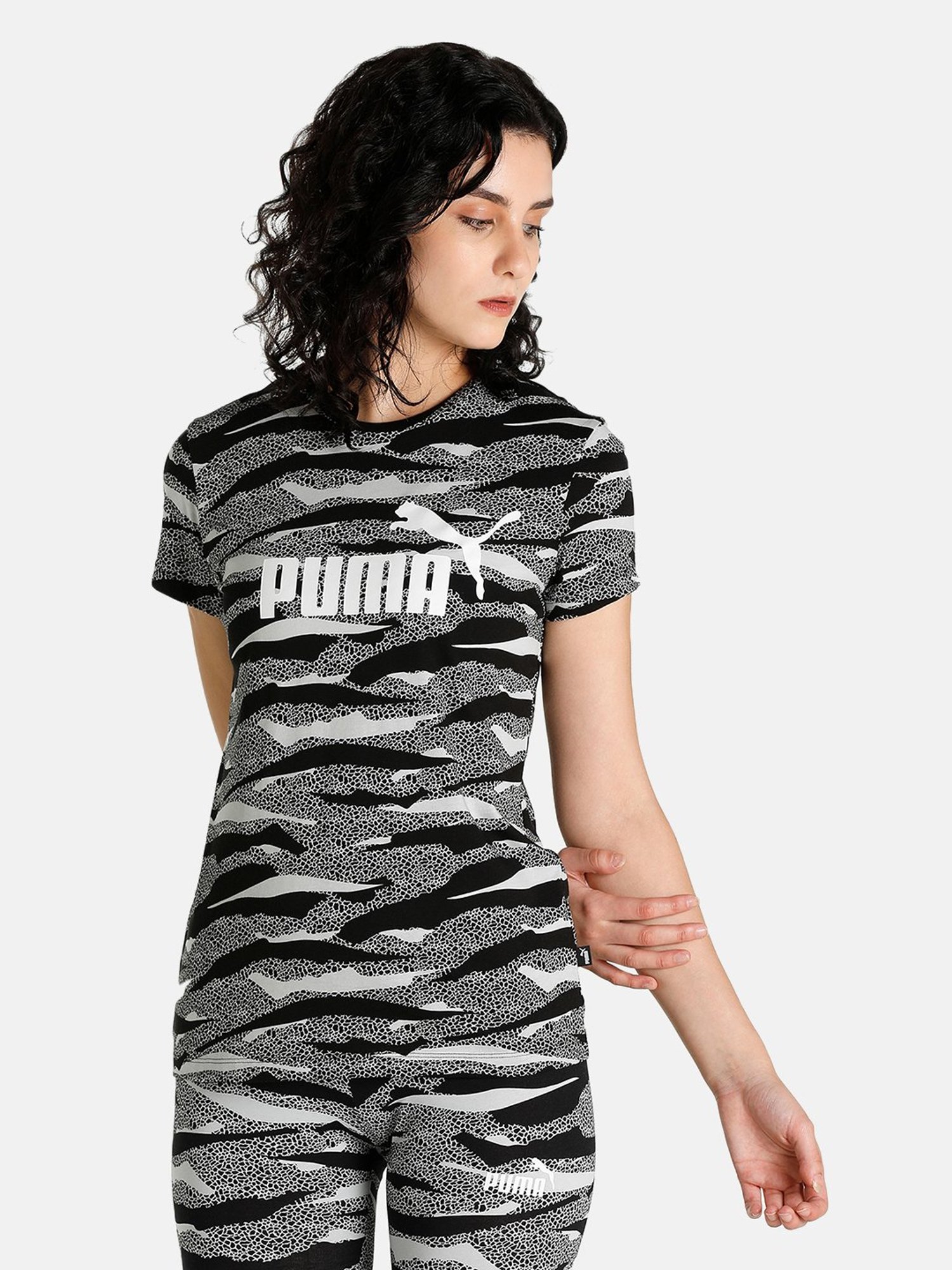 puma zebra print shirt