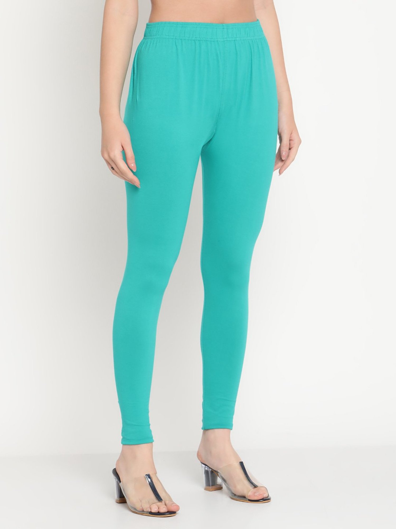 Solid Turquoise Leggings - Twisted Spur Boutique OUTLET