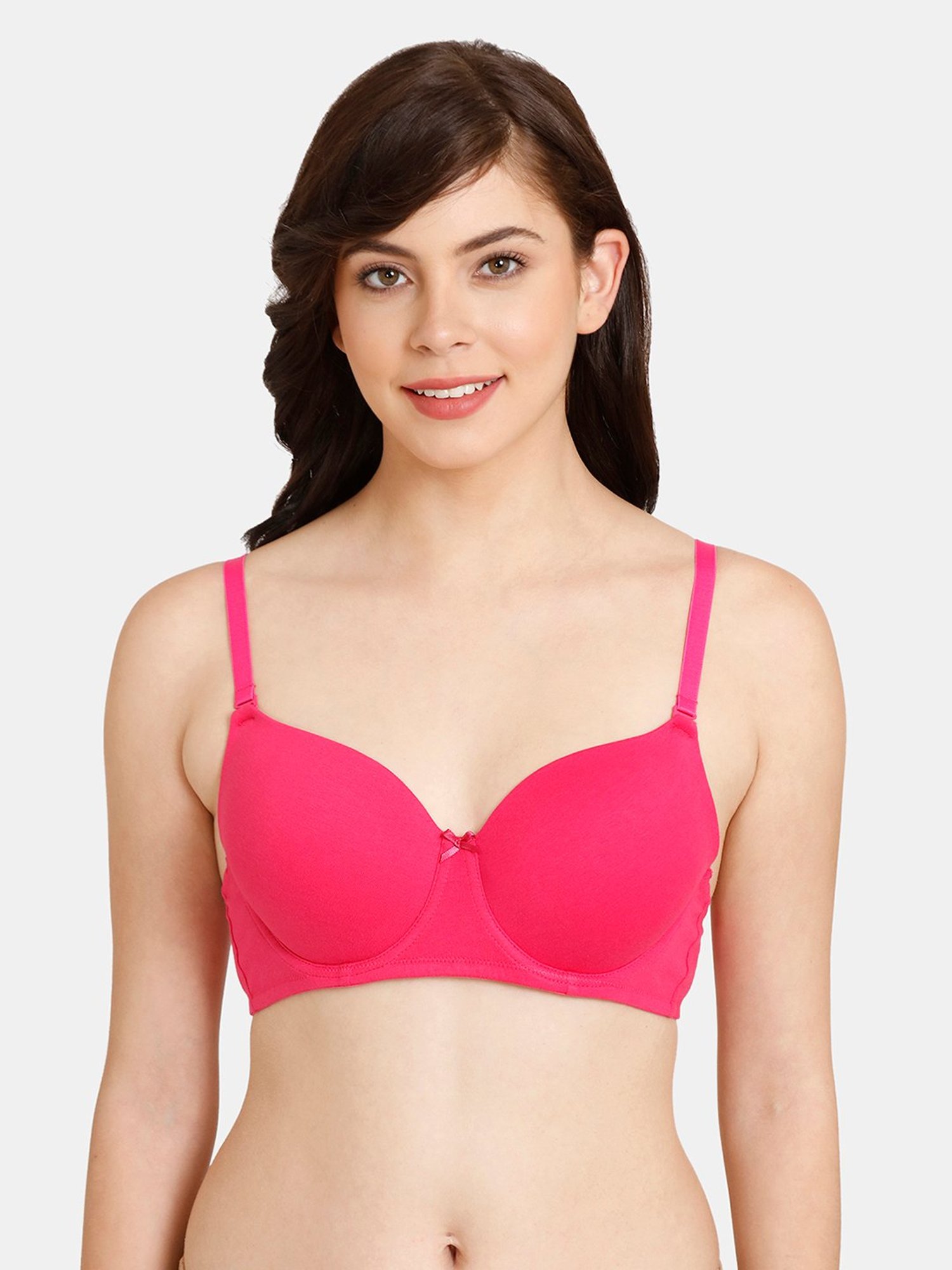 Buy Zivame Rosaline Double Layered Bra - Black (38B) Online