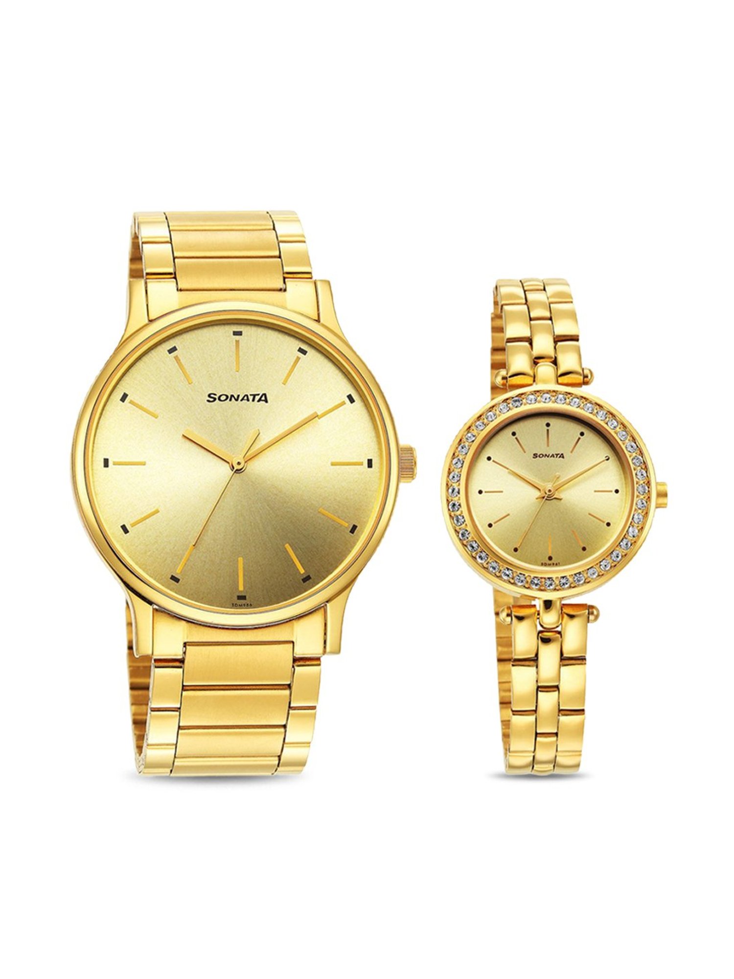 Sonata wrist watch online for couple