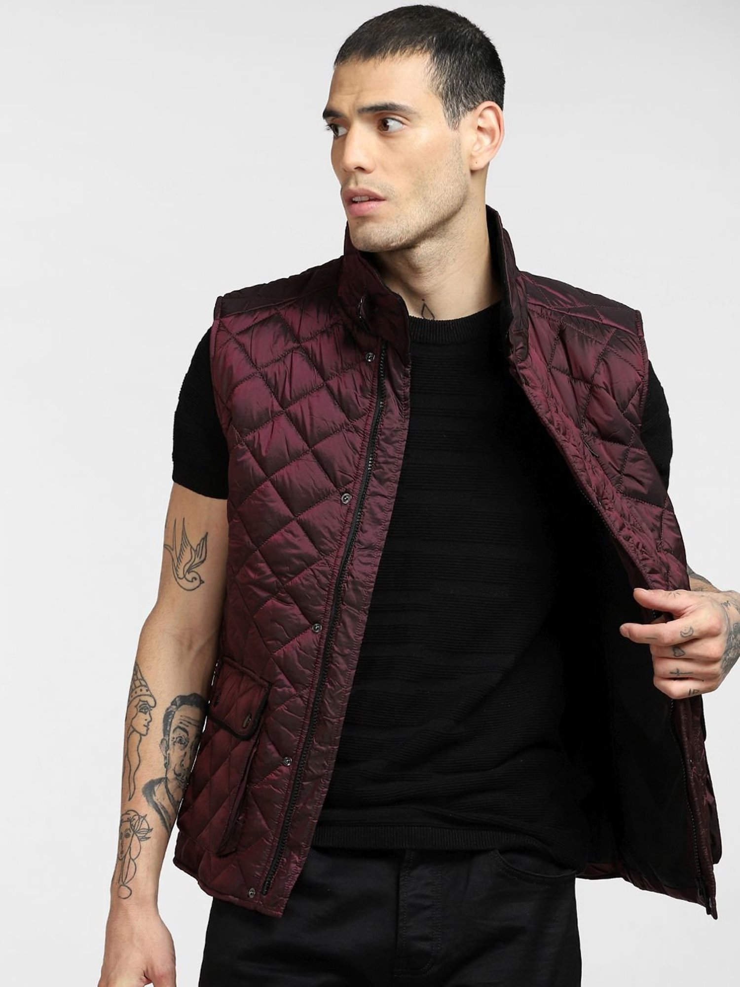 Jack and shop jones maroon jacket