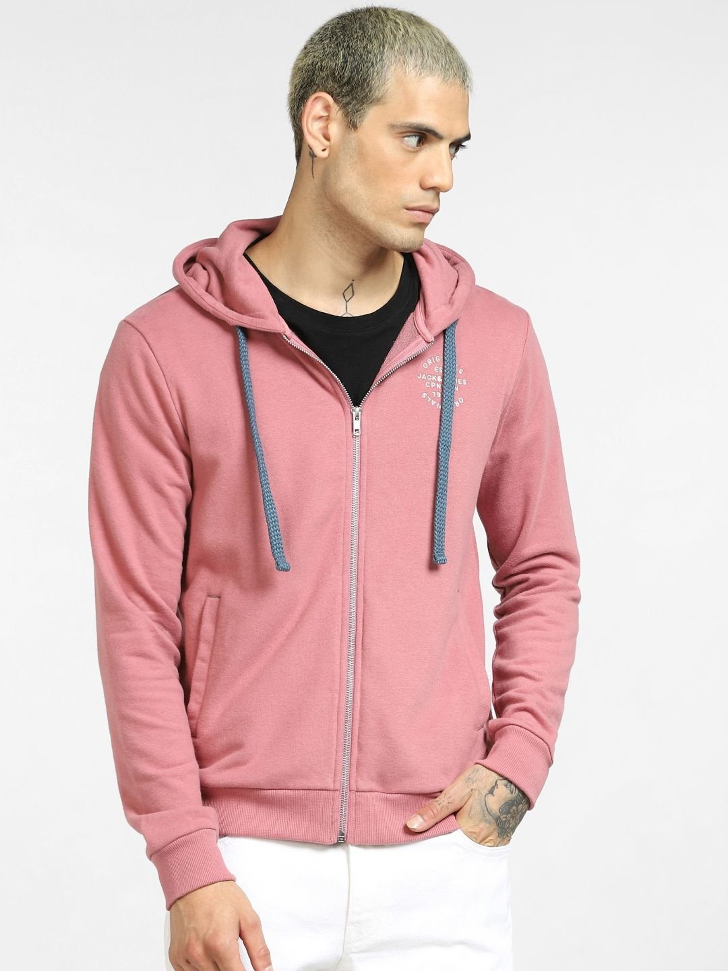 Jack and outlet jones pink hoodie