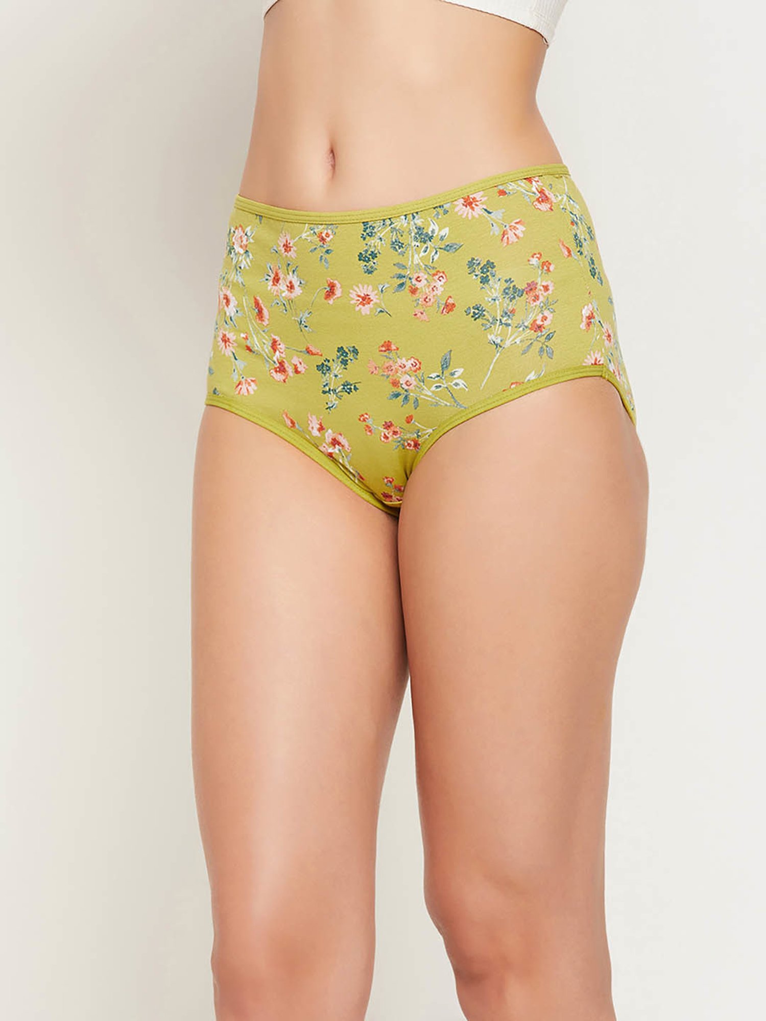 Buy Clovia Yellow Floral Print Hipster Panty for Women Online @ Tata CLiQ