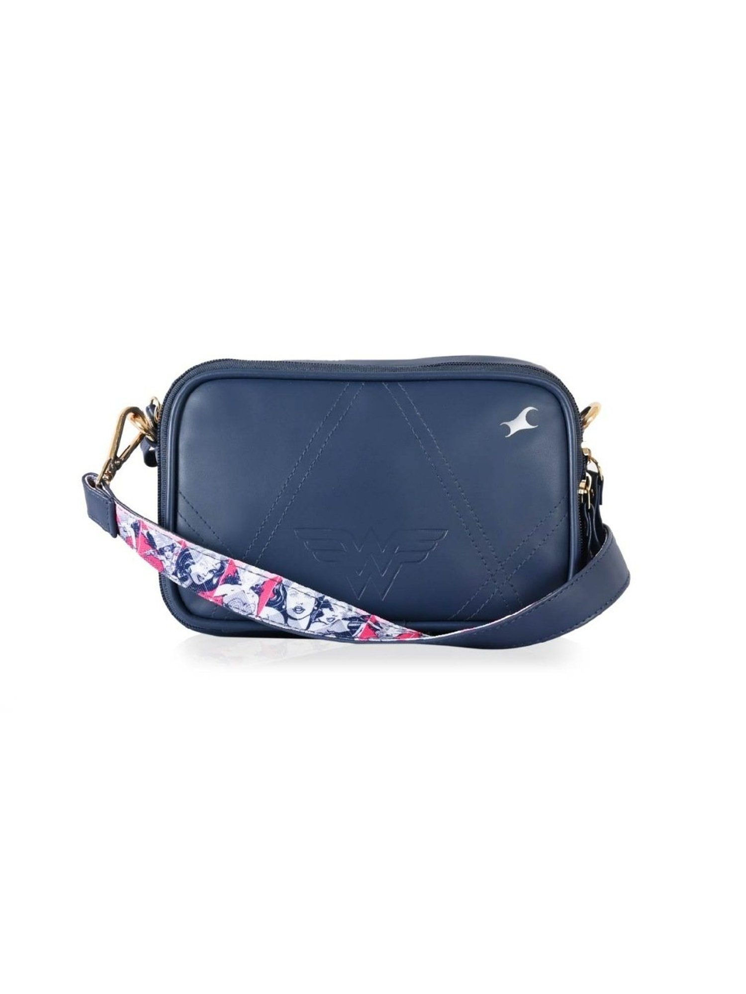 Buy Fastrack Blue Solid Waist Pouch for Women For Women At Best