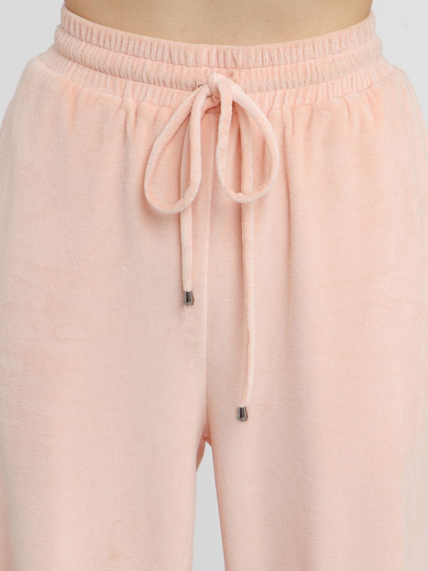 Buy Zink London Pink Cotton Joggers for Women Online @ Tata CLiQ