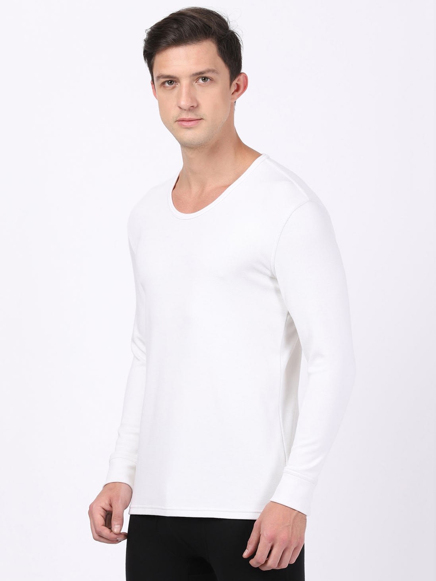 Buy Jockey White Regular Fit Thermal Top for Men's Online @ Tata CLiQ