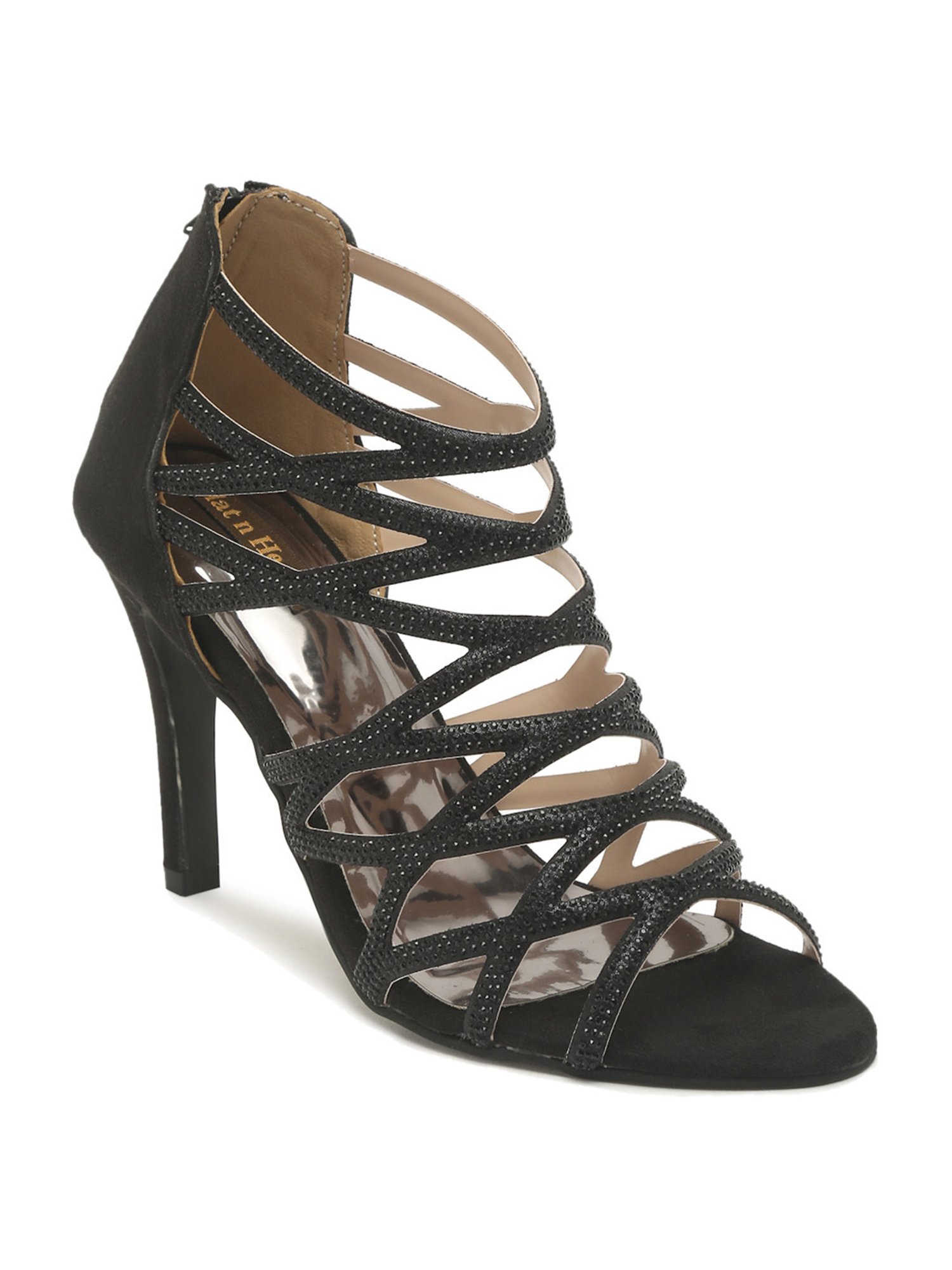 Black gladiator sandals discount heels