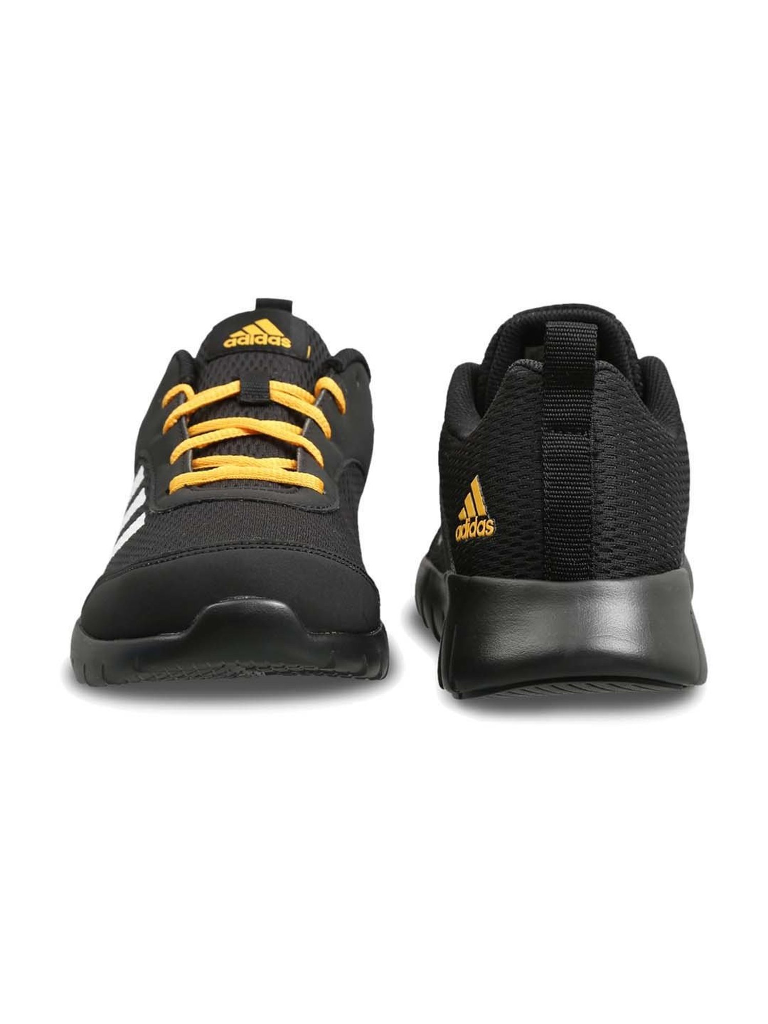 Adidas men's yking m black running shoes hotsell