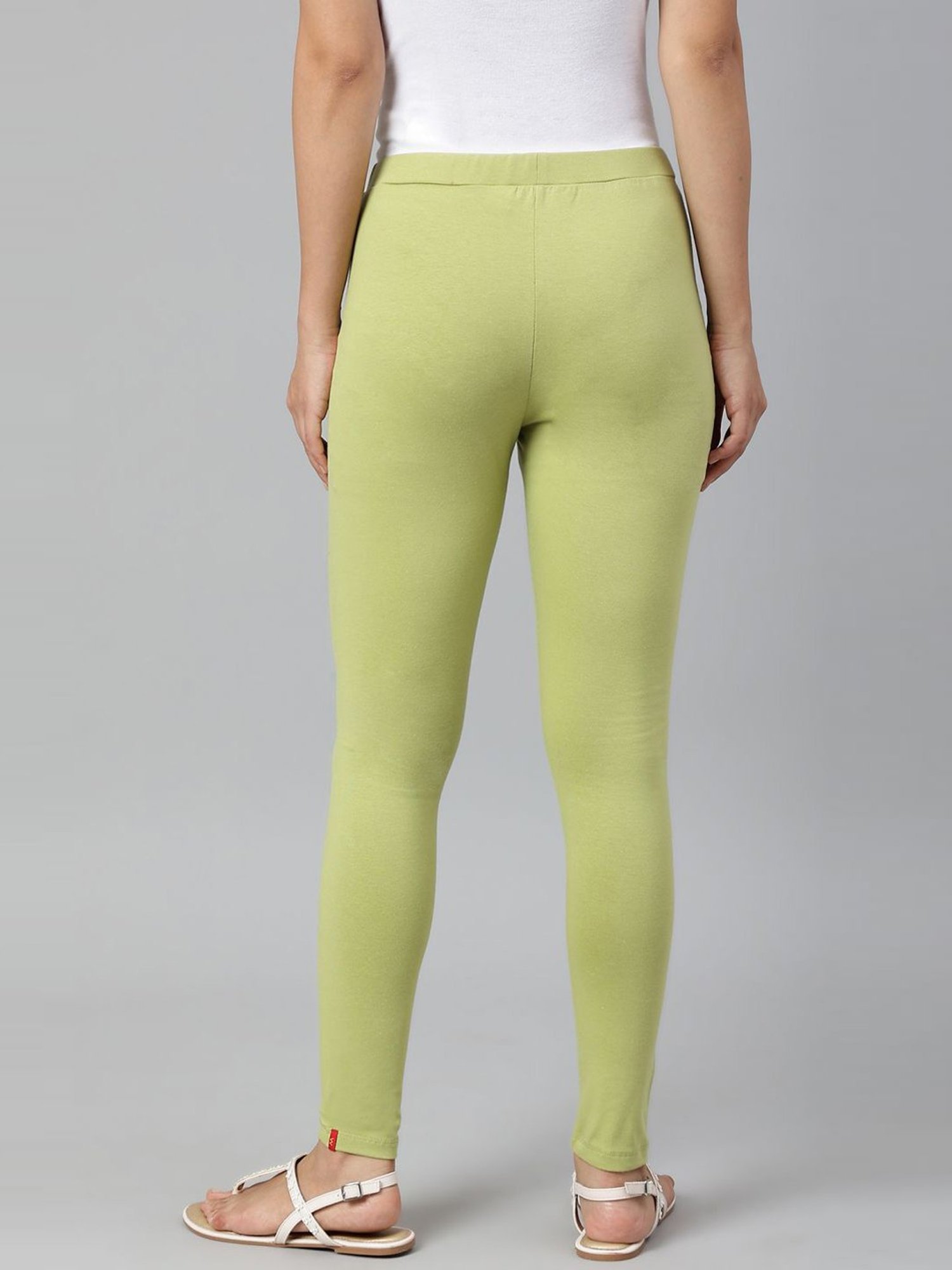 Buy Indian Flower Women Light Green Solid Ankle Length Western Wear Legging  Online at Best Prices in India - JioMart.