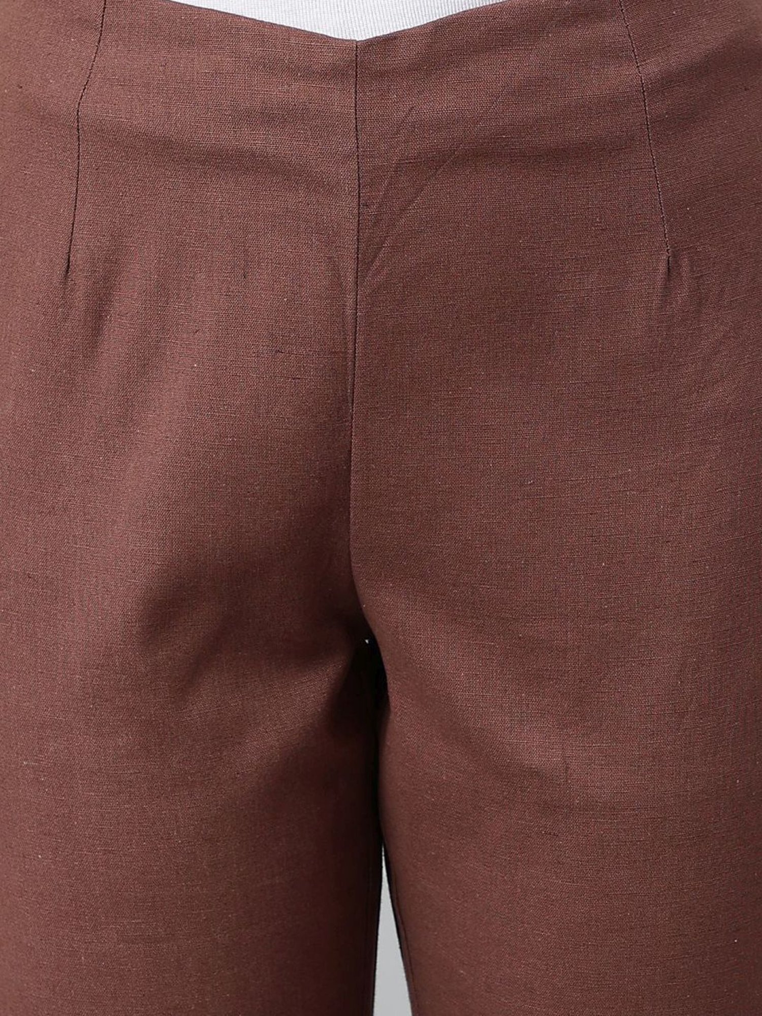 Wool straight pants Brunello Cucinelli Brown size 44 IT in Wool - 38894164