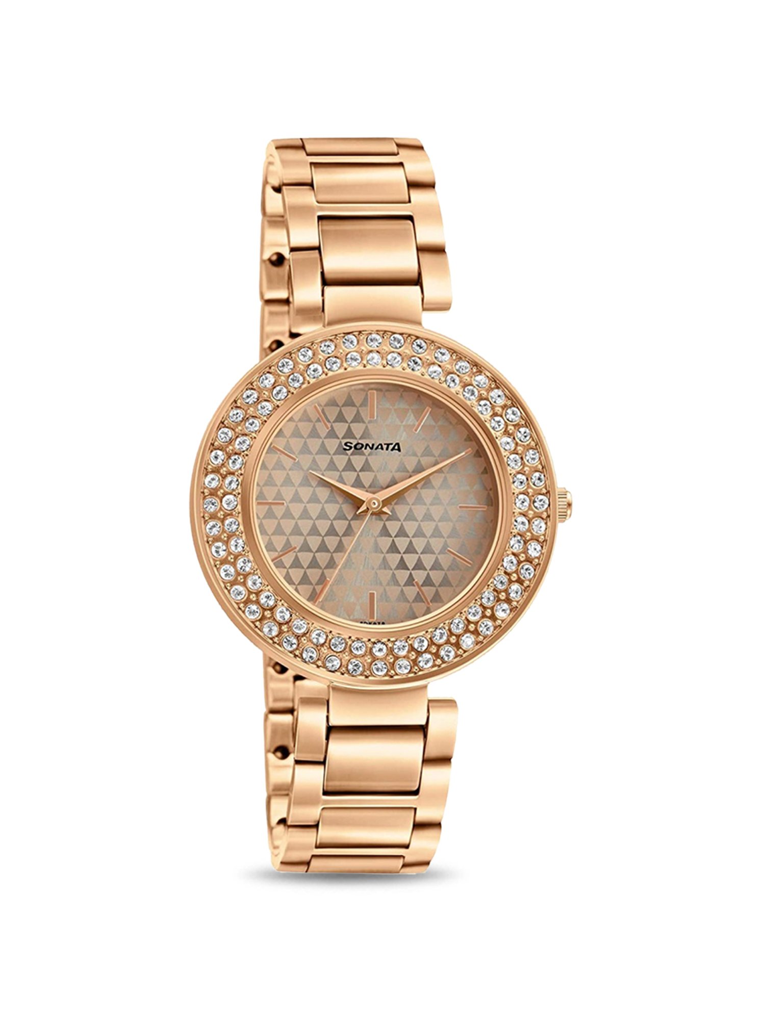 Rose gold sonata discount watches