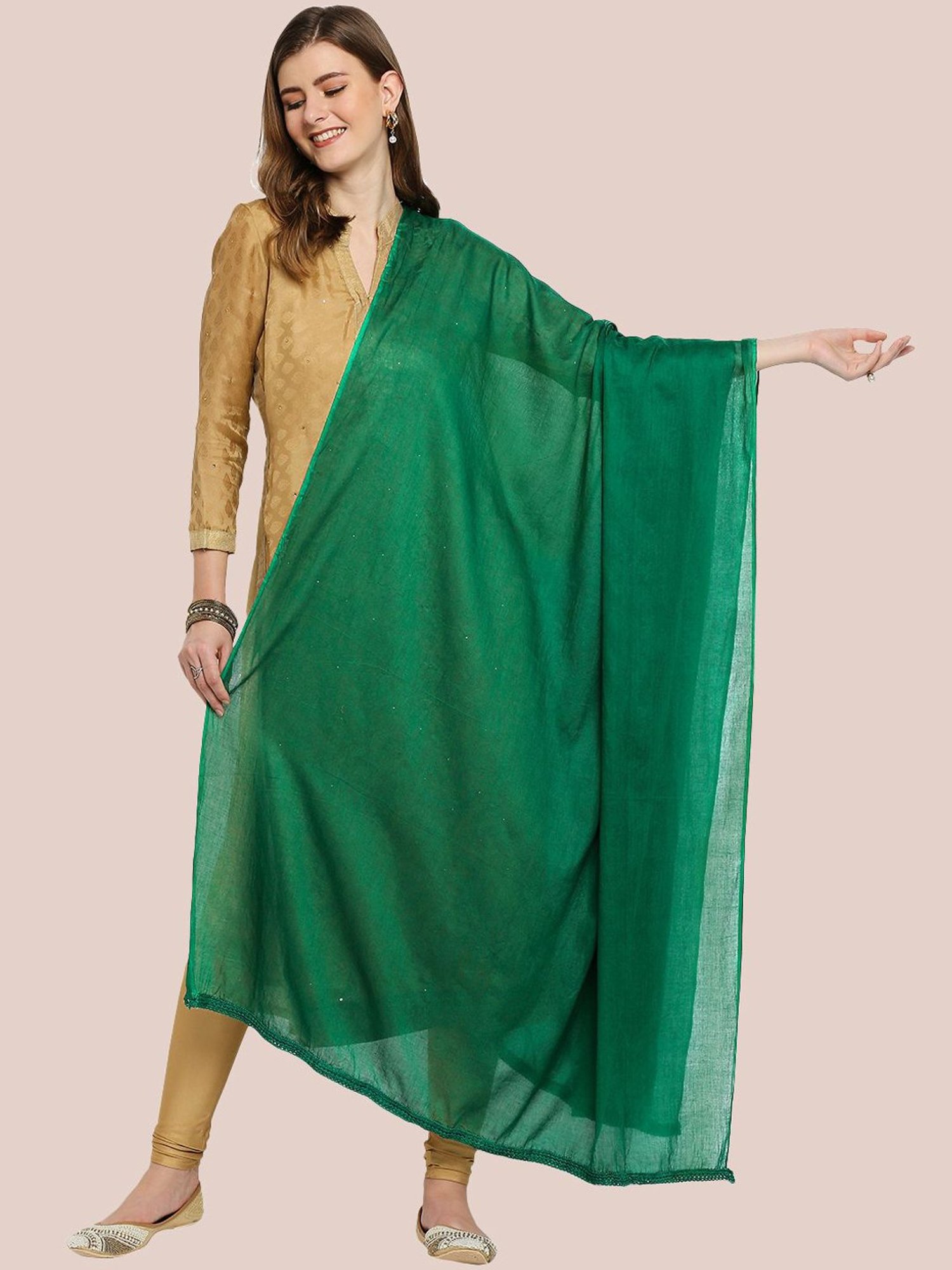 Buy Dupatta Bazaar Green Cotton Dupatta for Women Online @ Tata CLiQ