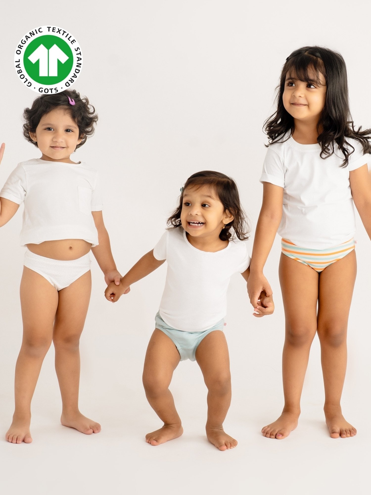 Buy Greendigo Kids Blue & White Striped Panties for Girls Clothing Online @  Tata CLiQ