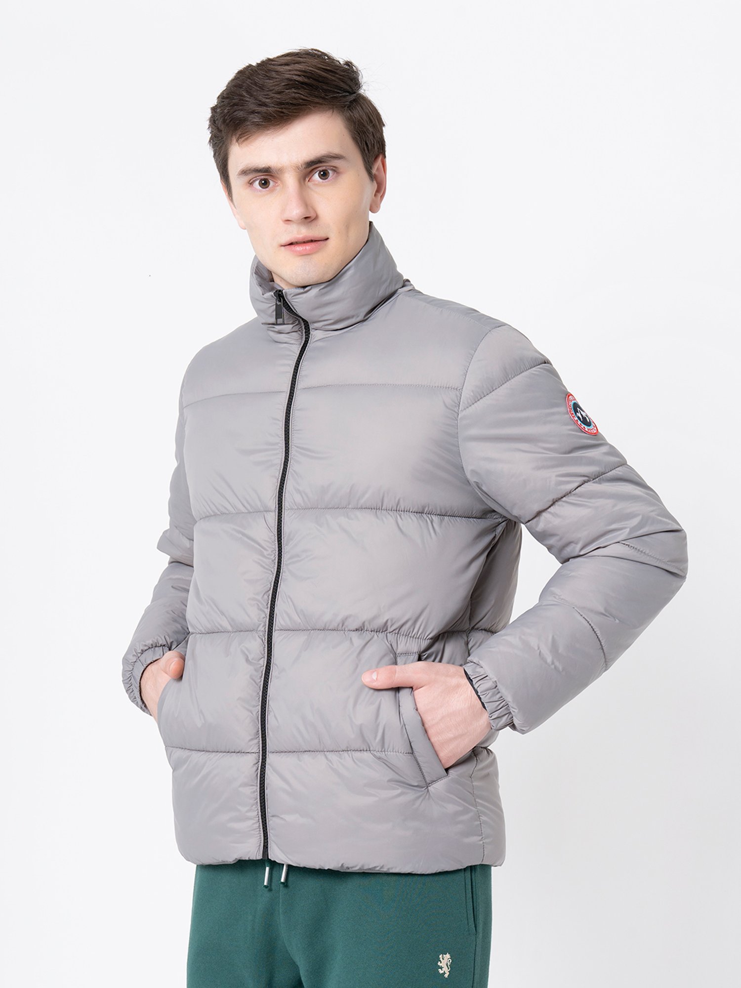 Buy Red Tape Slate Grey Full Sleeves High Neck Jacket for Men's