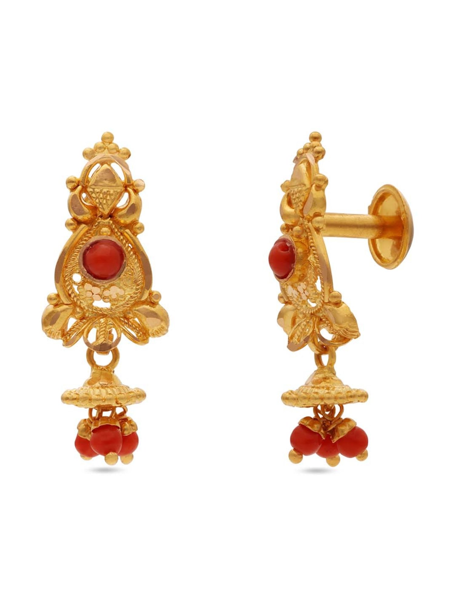 Shop Artisan Jewelry - Roza Mystica Red Earrings - Bodhita