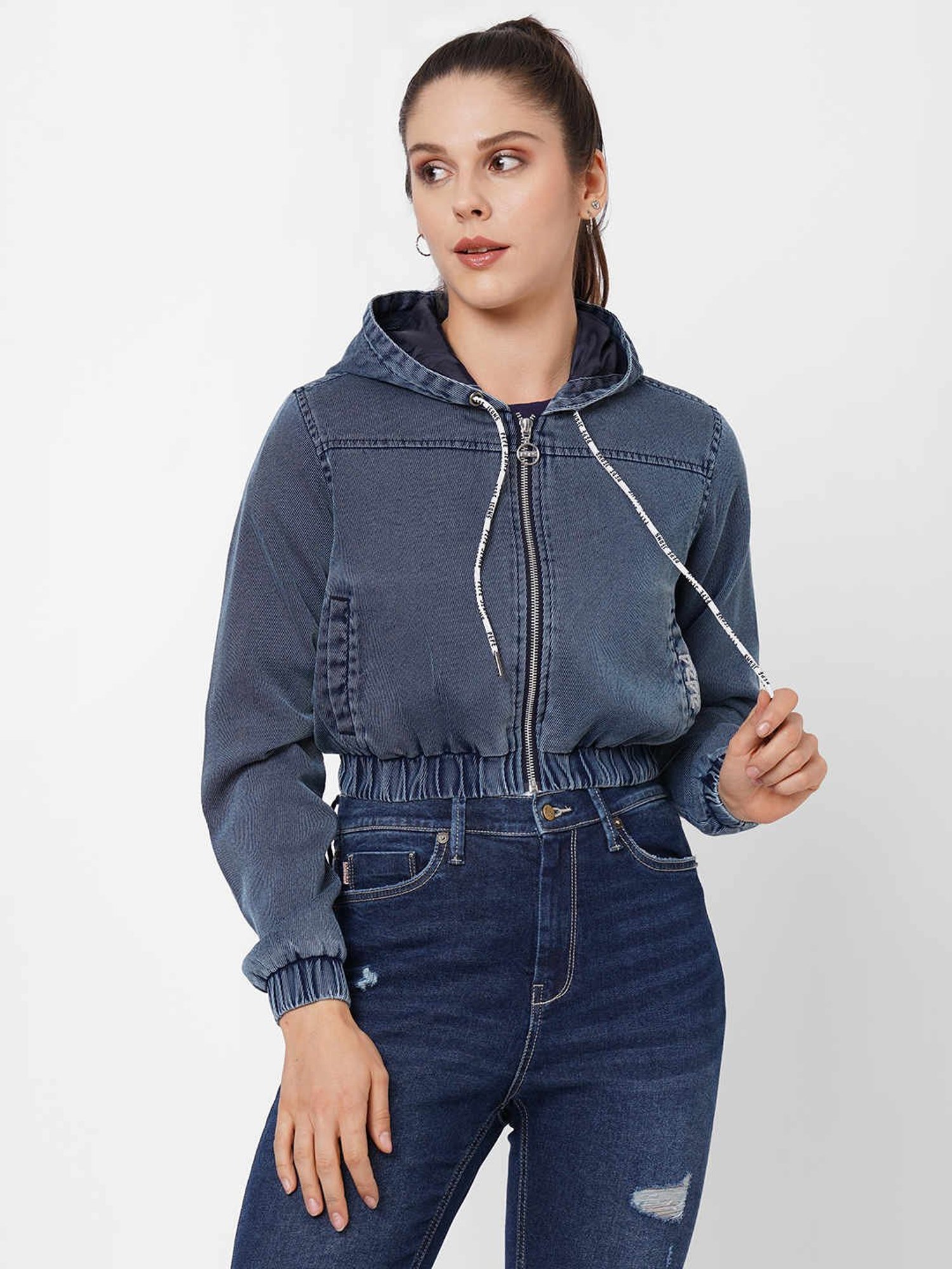 Denim Jacket with Fleece Hoodie – Midwestern Clothing Company