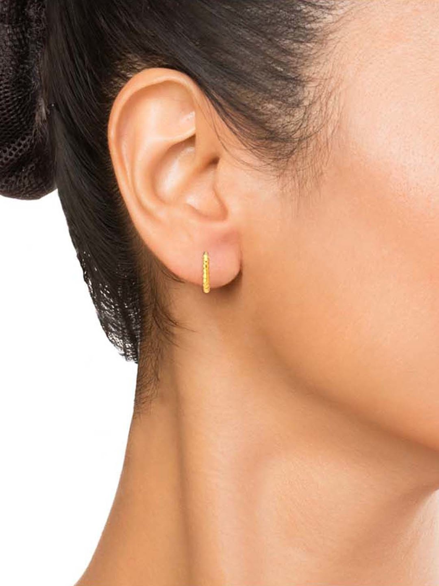 Enticing 22 Karat Yellow Gold Teardrop Bali Drop Earrings