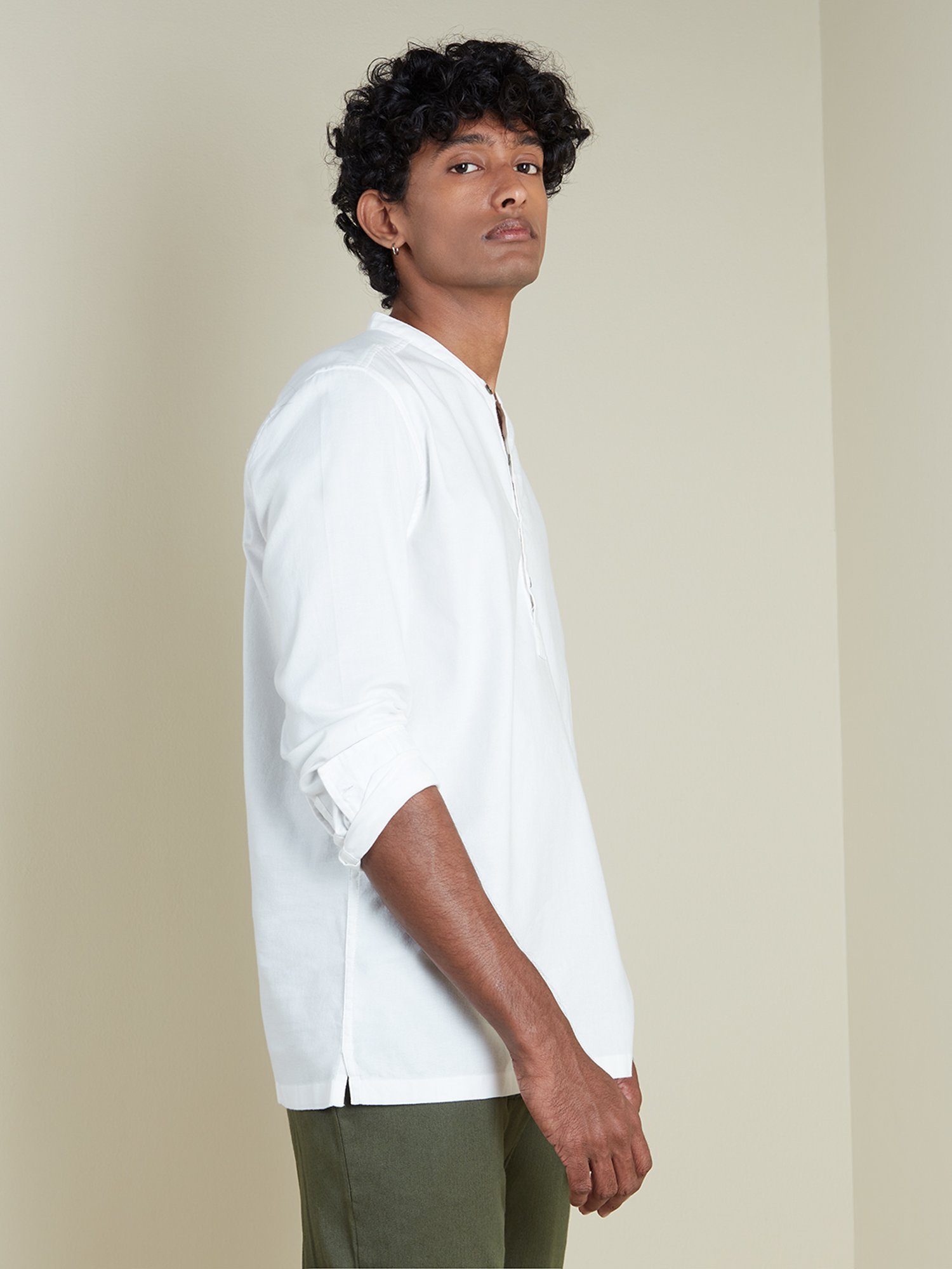 barena henley linen shirt item