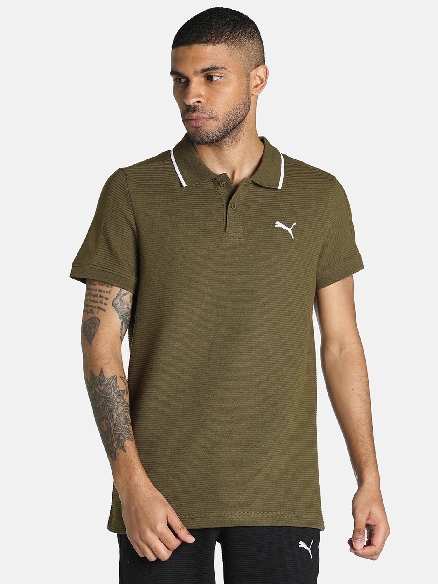 Puma green outlet polo shirt