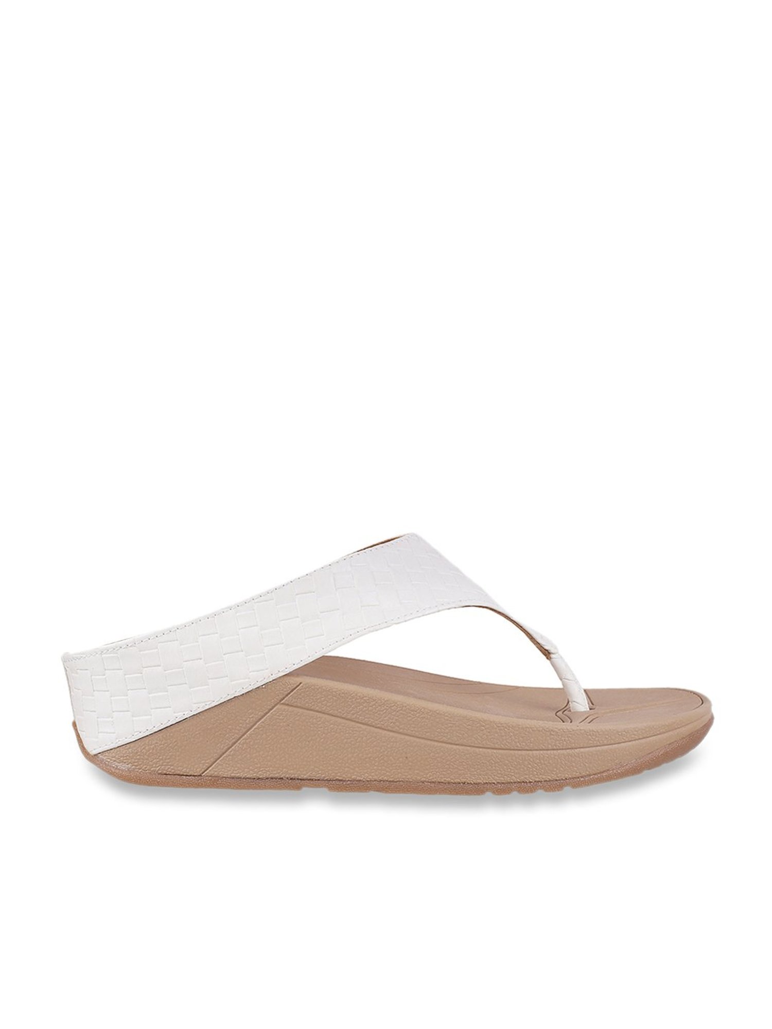 Buy METRO Women s White Thong Wedges for Women at Best Price