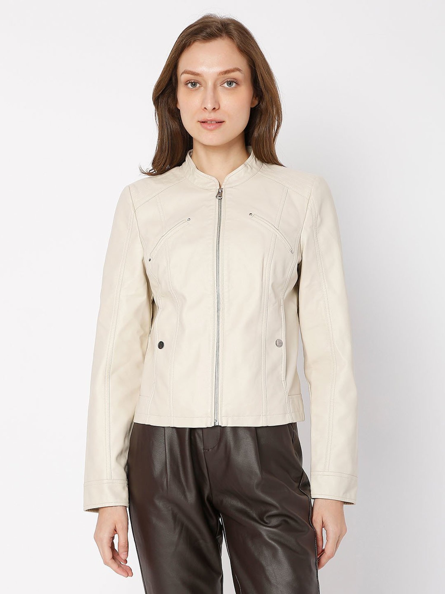 Brown Hooded Puffer Jacket for Women - VERO MODA