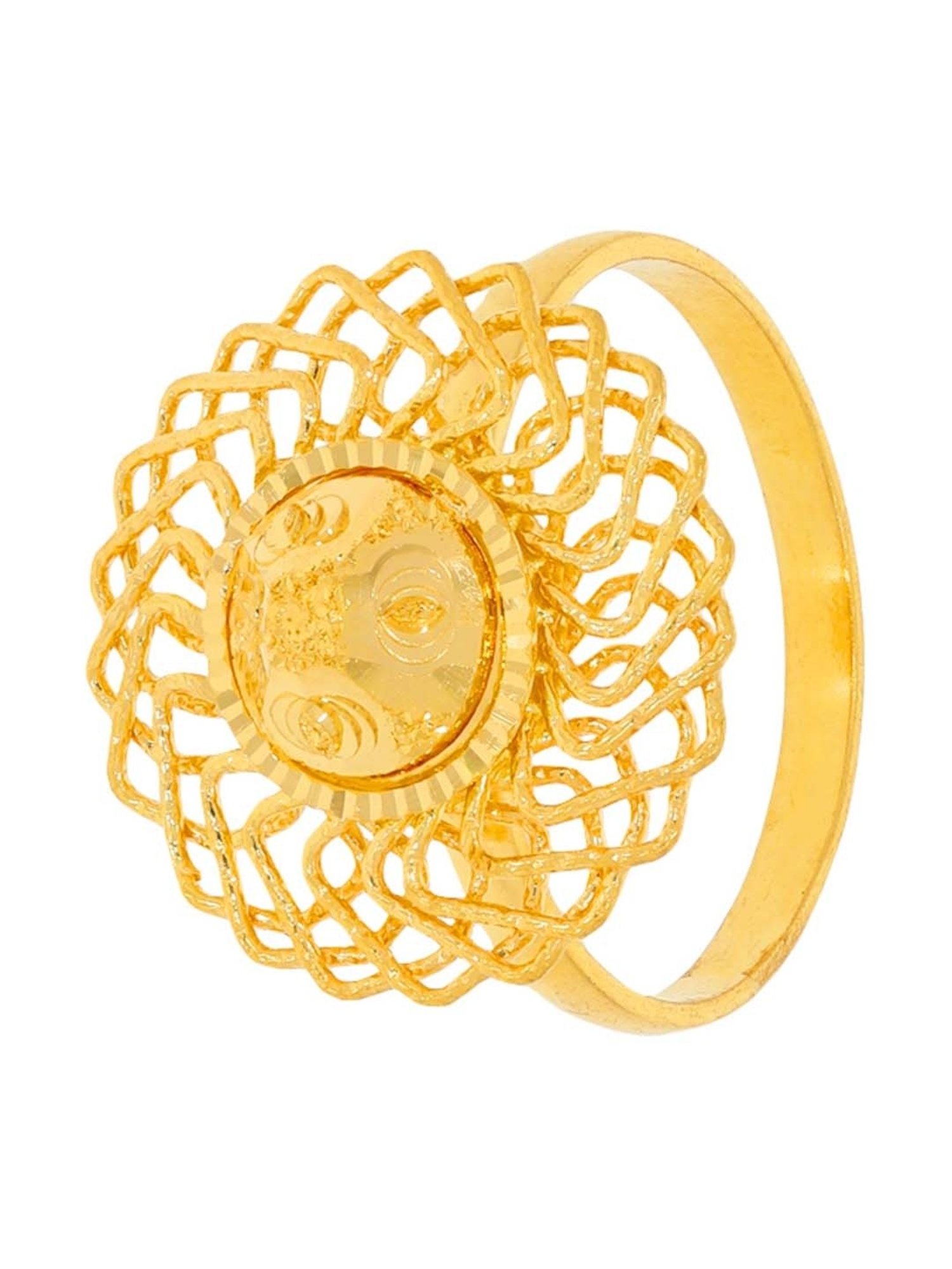 Gold Ring - WHPS42047 | Waman Hari Pethe Sons