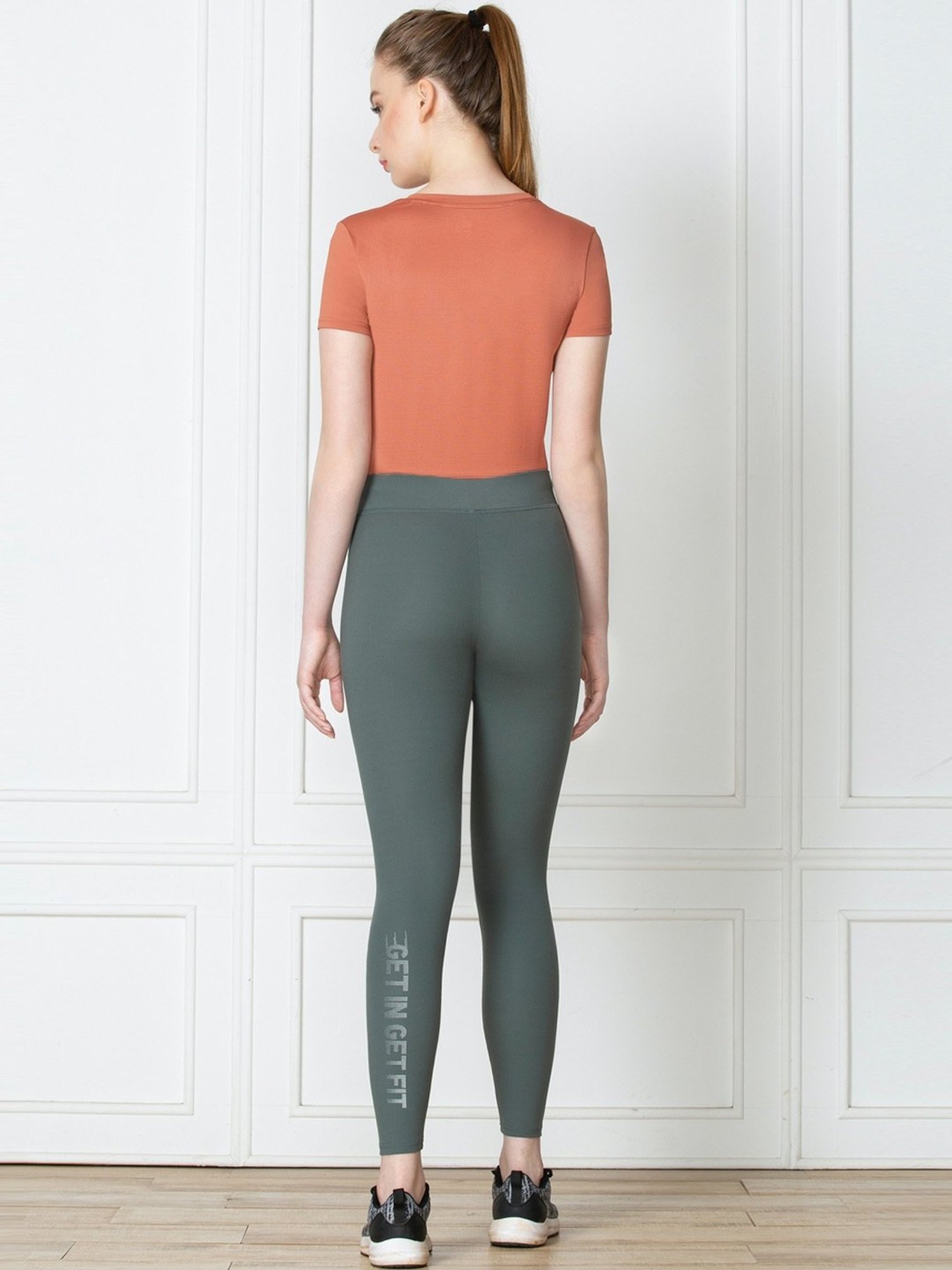 Buy Van Heusen Grey Slim Fit Yoga Pants for Women's Online @ Tata CLiQ