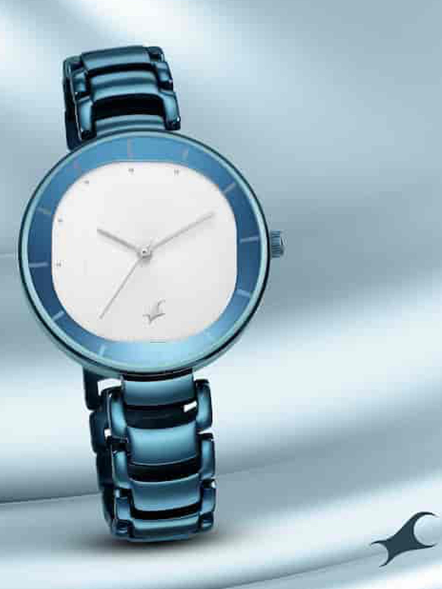 Buy Online Fastrack Watch With Silver Metal Strap For Girls 6114Sm01   Titan  fastrack