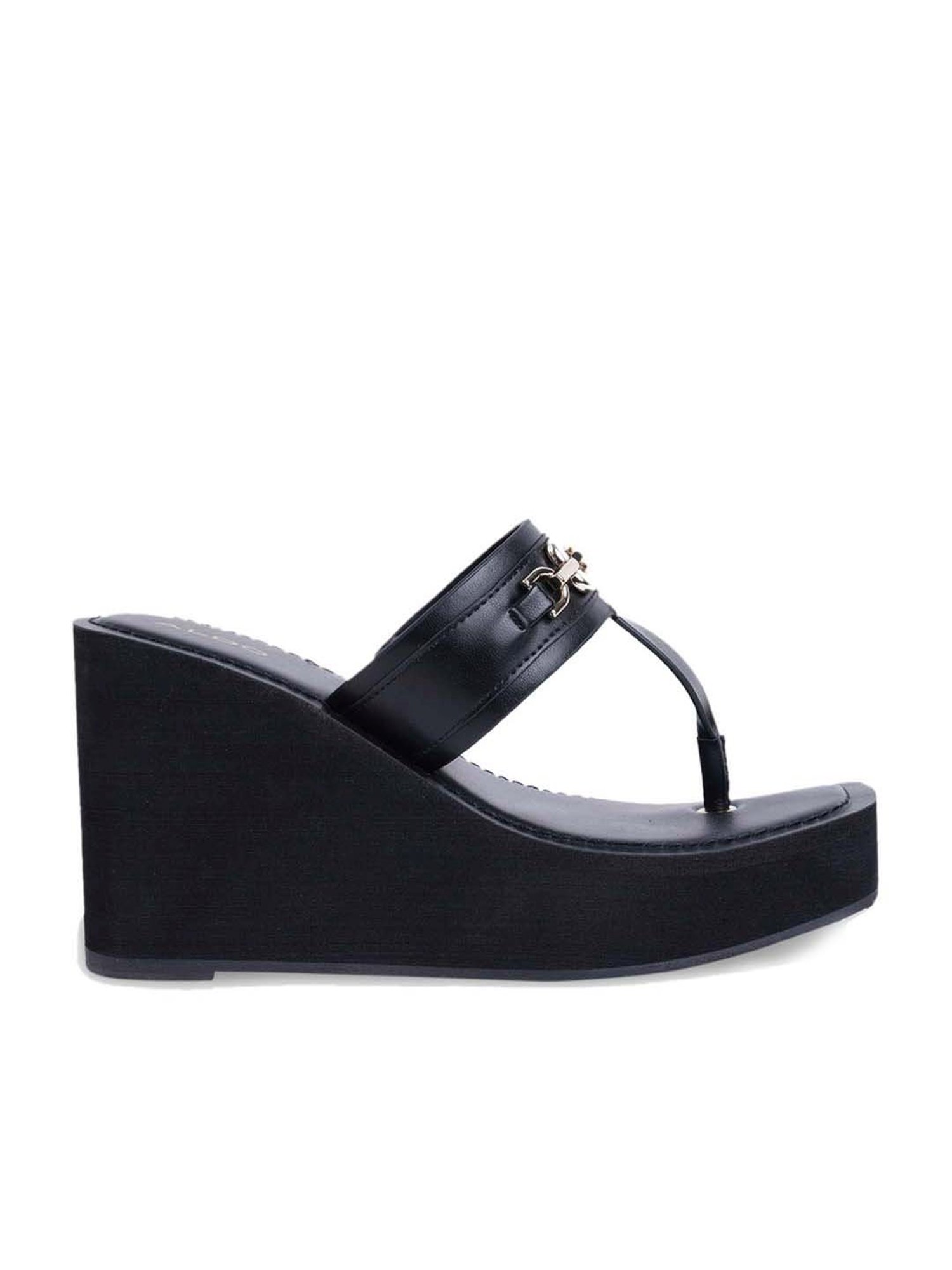 Fergalicious Black Ruffle Thong Wedge Sandals | Womens shoes wedges, Wedge  sandals, Wedge shoes