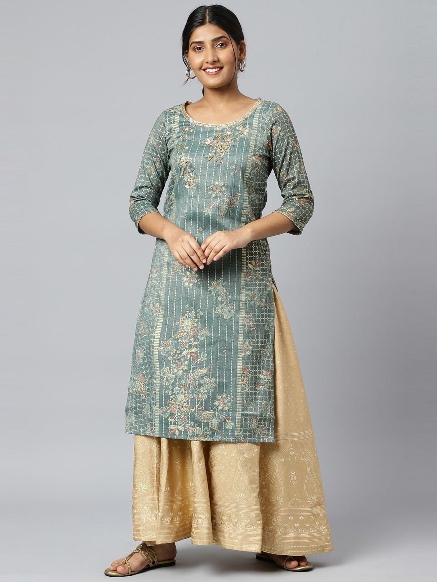 Buy online Women's Straight Kurta from Kurta Kurtis for Women by Aurelia  for ₹1170 at 47% off | 2024 Limeroad.com